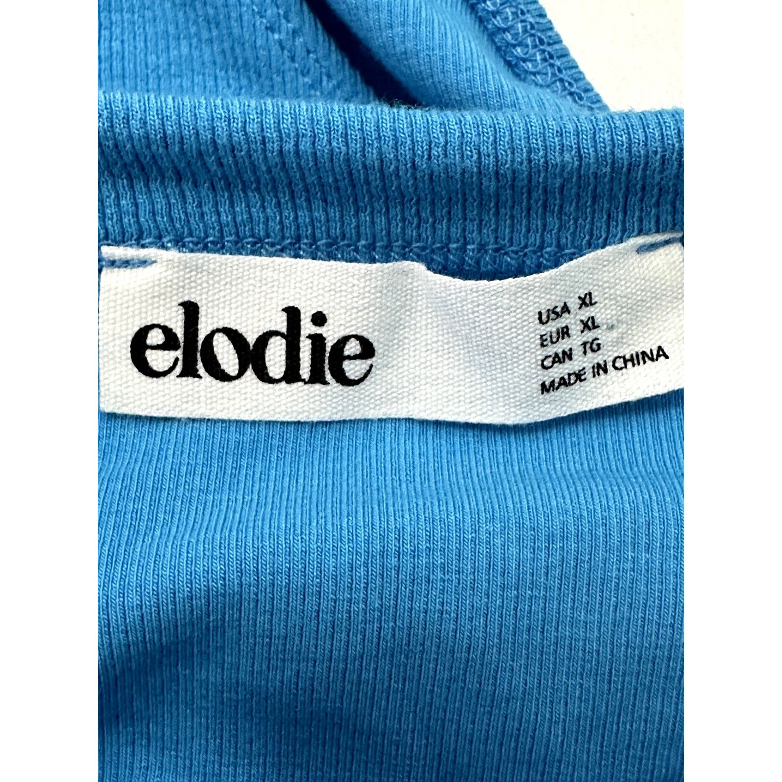 Other Elodie Tank Bodysuit Sleeveless Ribbed Blue Women's XL NWOT Size XL / US 12-14 / IT 48-50 - 7 Thumbnail