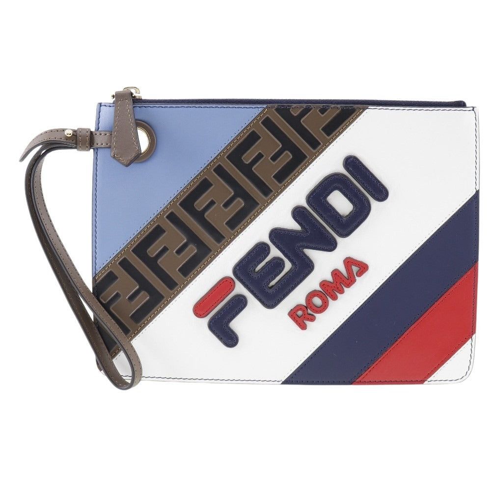 Fendi Mania Multicolour Leather Clutch Bag (Pre-Owned) Size ONE SIZE - 1 Thumbnail