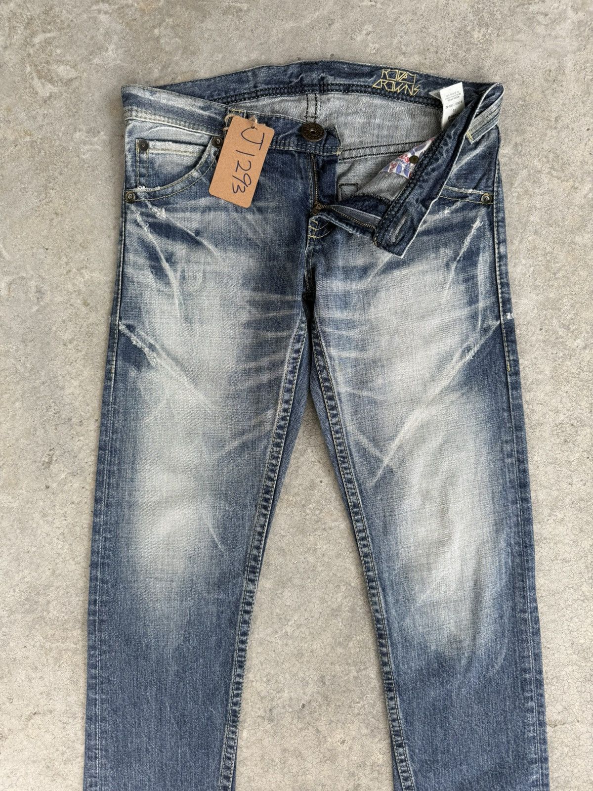 If Six Was Nine Japanese Rodeo Crowns Flared Jeans Distressed Size US 32 / EU 48 - 3 Thumbnail