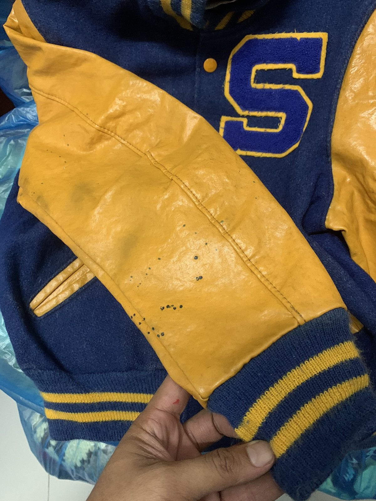 Delong × Vintage Vintage 80s Delong Varsity Jacket Size US M / EU 48-50 / 2 - 13 Thumbnail