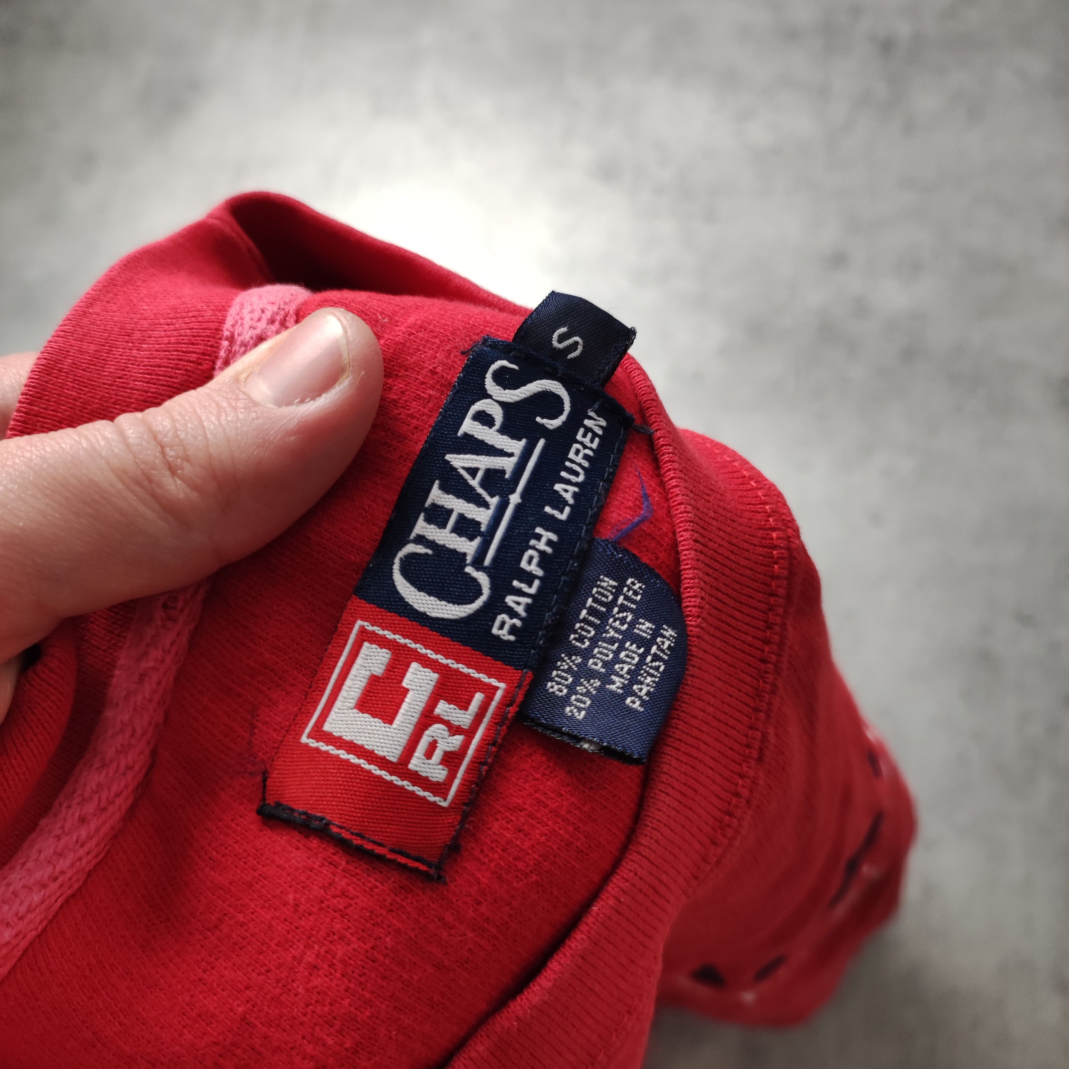 Polo Ralph Lauren × Vintage RARE 90s Vintage Polo Ralph Lauren Chaps Spelout Sweatshirt Size US S / EU 44-46 / 1 - 6 Thumbnail
