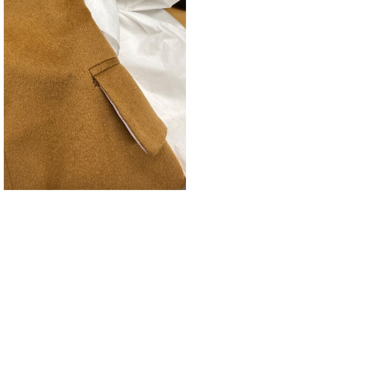 Vintage Hickey Freeman Blazer Men's London 100% Cashmere Double Breasted Khaki/Tan 44L Size 44R - 10 Thumbnail