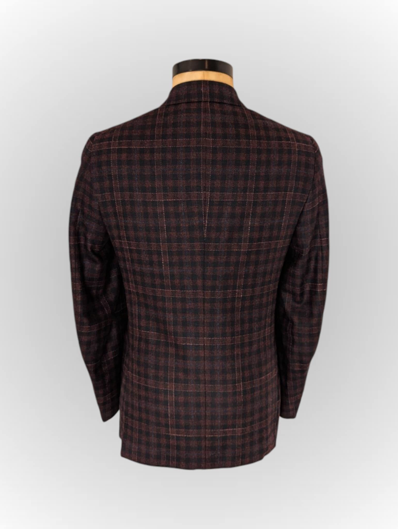 Isaia Isaia Napoli cashmere wool blazer burgundy 48 Size 48R - 4 Thumbnail