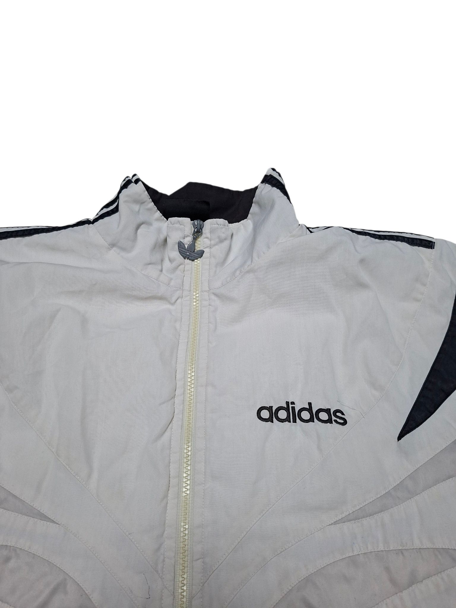 Adidas ADIDAS VINTAGE 90 NYLON BIG LOGO TRACK JACKET Size US XL / EU 56 / 4 - 4 Thumbnail