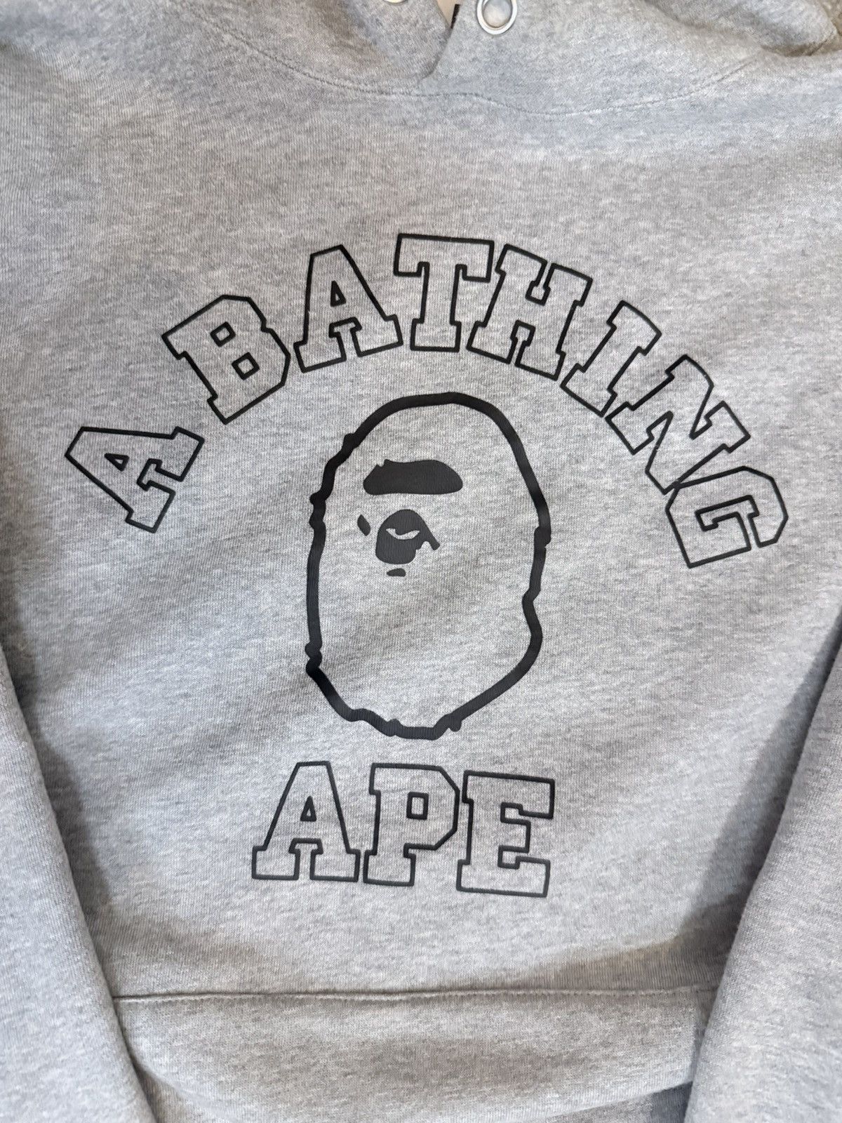 Bape Bape Grey Hoodie College logo New Year 2021 Edition Size US XL / EU 56 / 4 - 2 Thumbnail