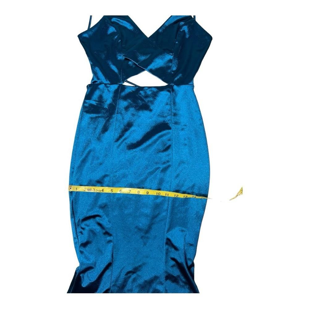 Lulus Lulus l Destined Love Teal Backless Cutout Mermaid Dress S Size S / US 4 / IT 40 - 9 Thumbnail