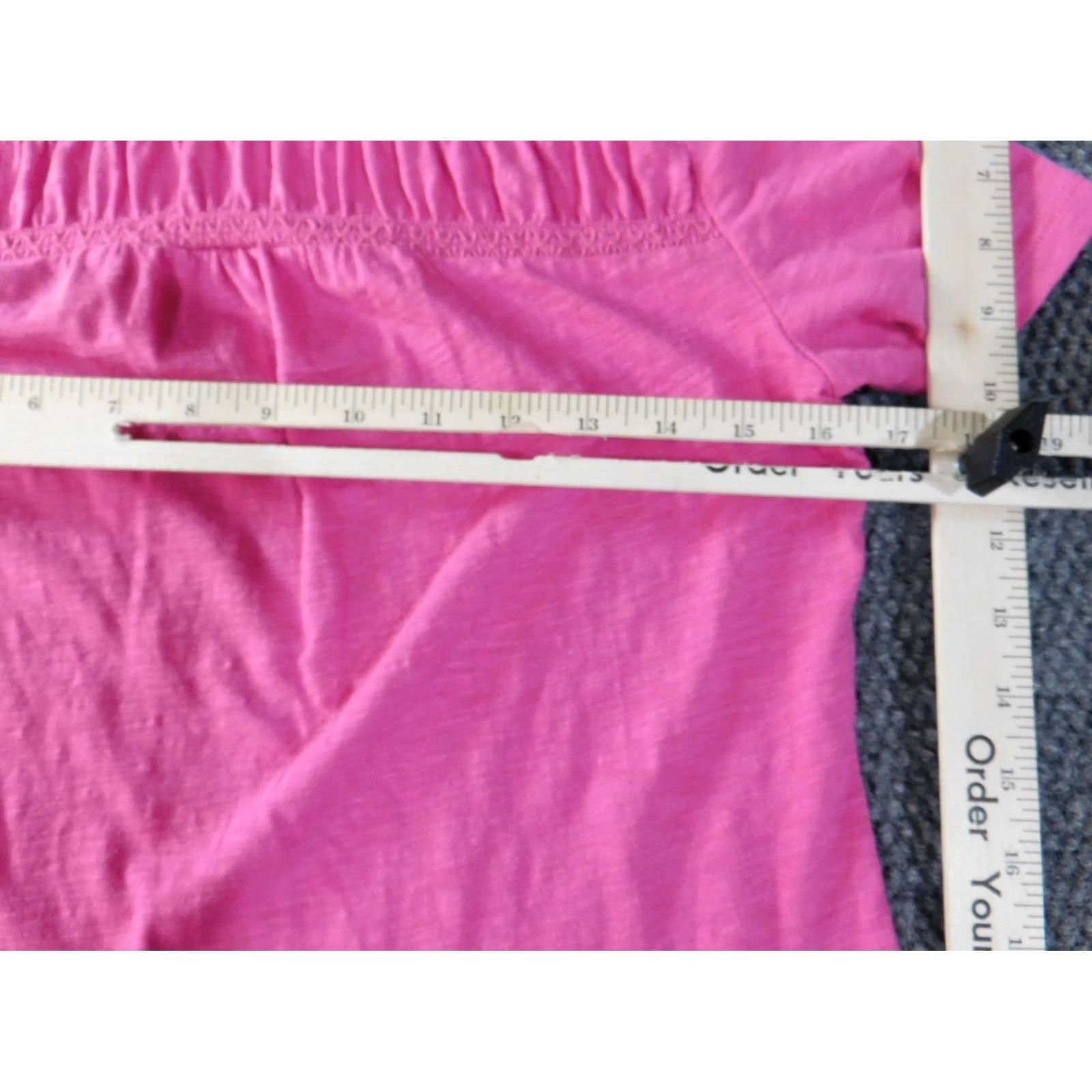 Talbots Talbots Womens PS Petites Pink Modal Stretch Top Blouse Crew Neck Short Sleeve Cotton Size S / US 4 / IT 40 - 5 Thumbnail