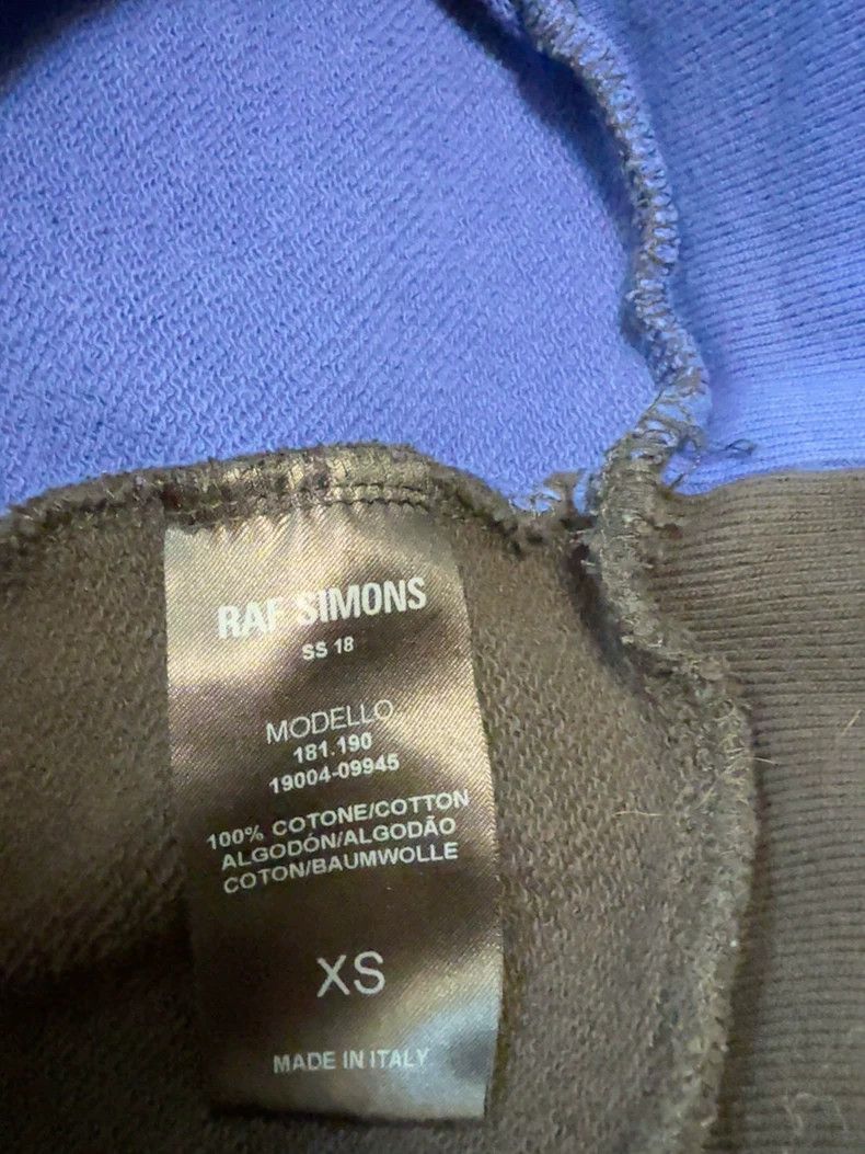 Raf Simons RAF SIMONS SS18 Blue Sweatshirt 2506-Nextarrow Size US XS / EU 42 / 0 - 3 Thumbnail