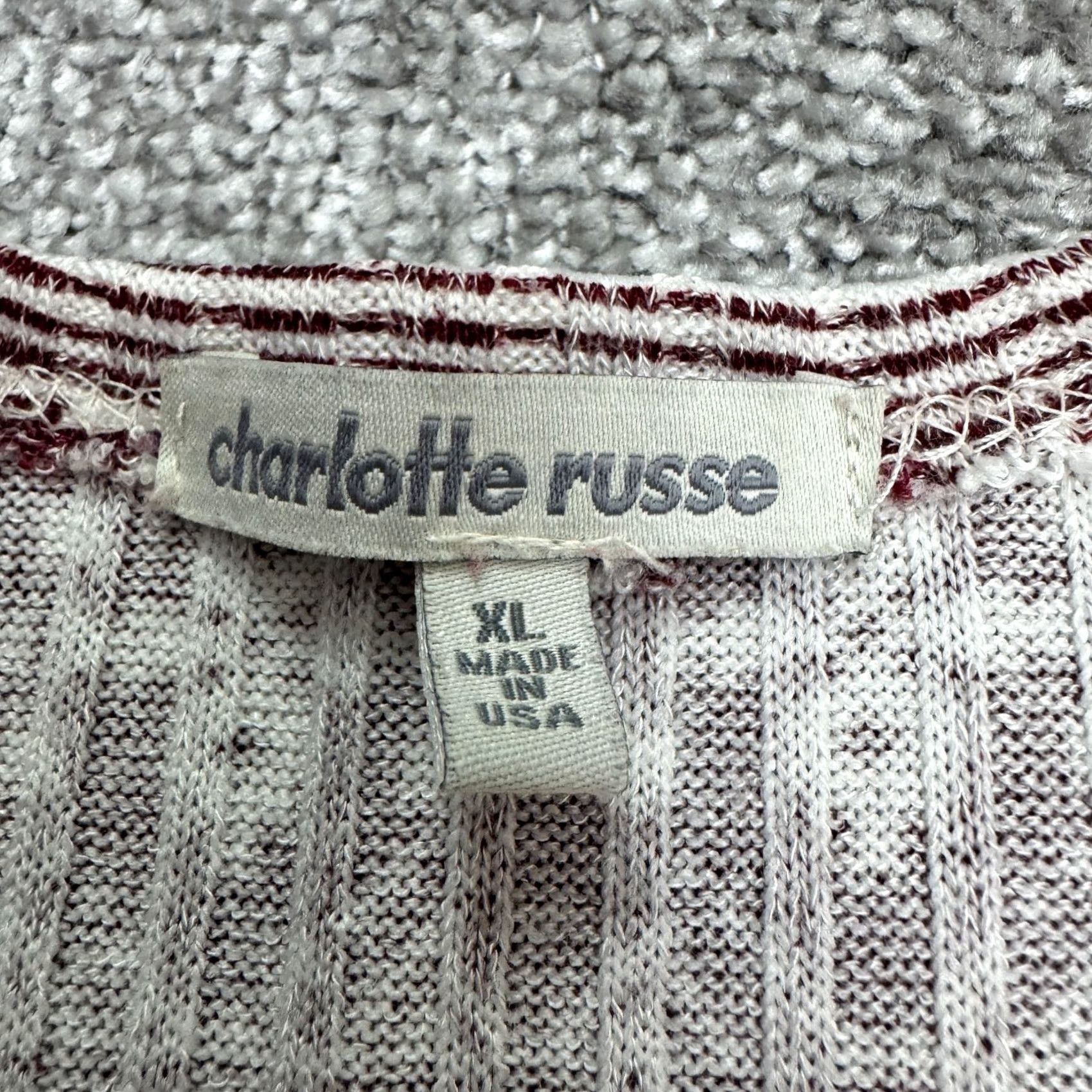 Vintage Charlotte Russe Geometric Aztec Open Cardigan Sweater Womens XL Maroon White Size XL / US 12-14 / IT 48-50 - 4 Thumbnail