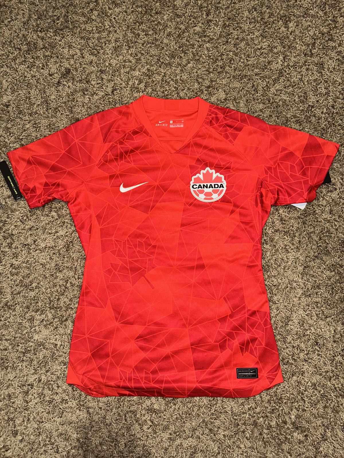 Nike Nike Women’s Canada 2020 Stadium Home Red Jersey Size S / US 4 / IT 40 - 1 Thumbnail