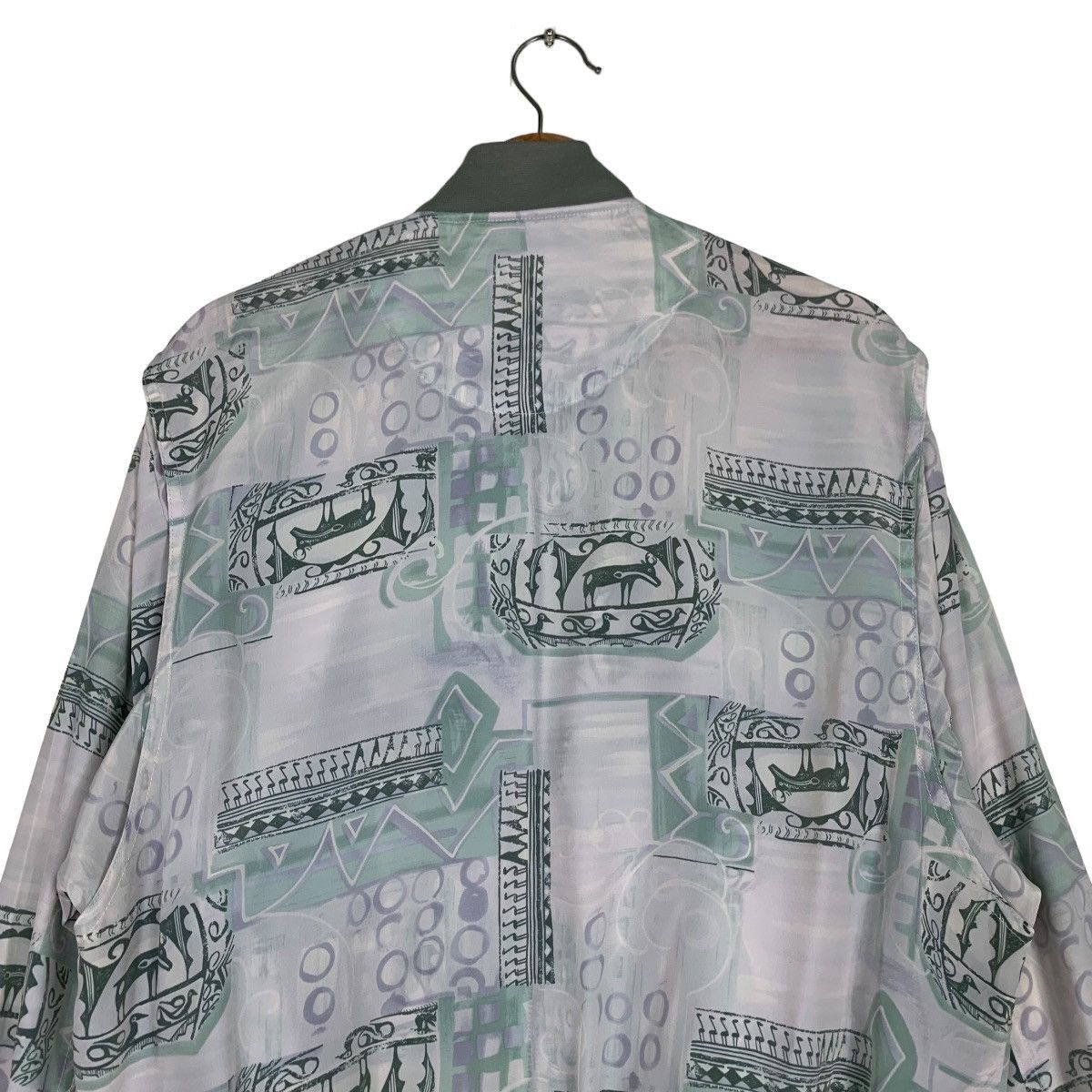 Japanese Brand Vintage PREMIUM Fullprint Light Bomber Jacket #0376-C17 Size US L / EU 52-54 / 3 - 8 Thumbnail