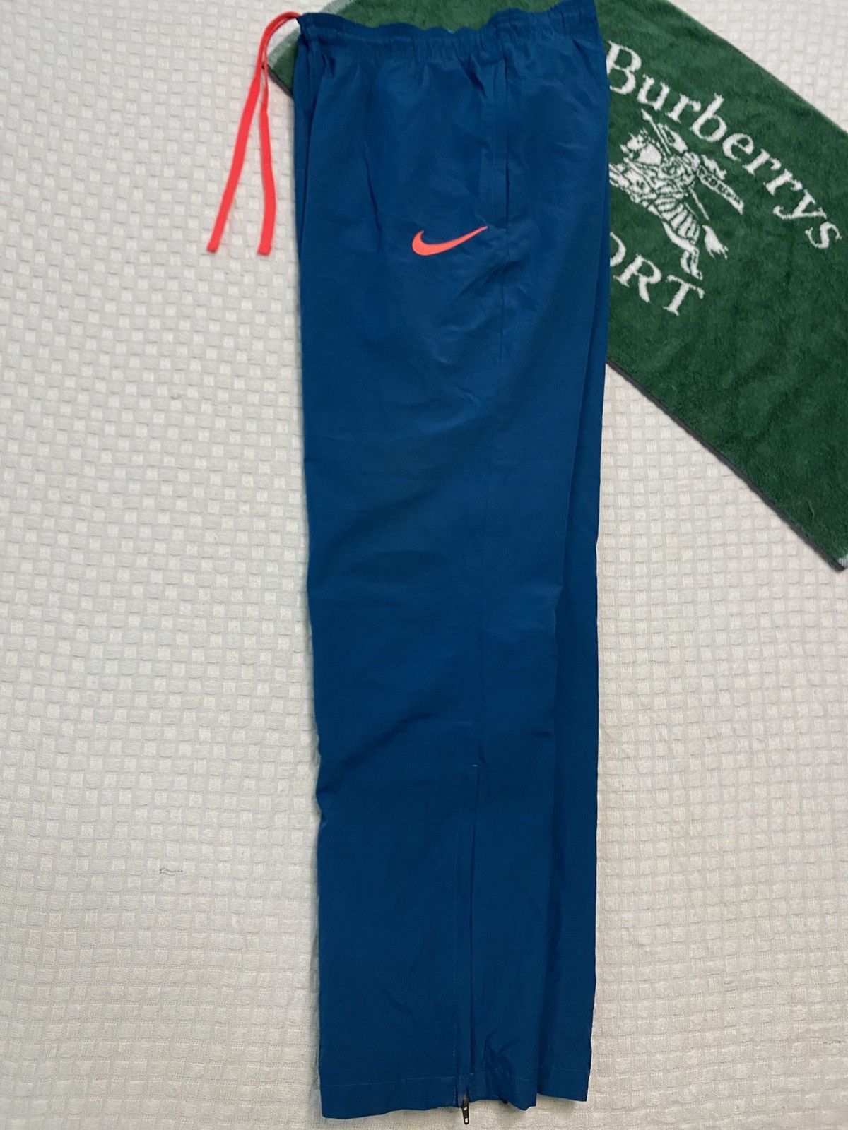 NOCTA × Nike 💥 VINTAGE NIKE 90S BAGGY WIDE LEG SWOOSH TRACK PANTS Y2K Size US 36 / EU 52 - 2 Thumbnail