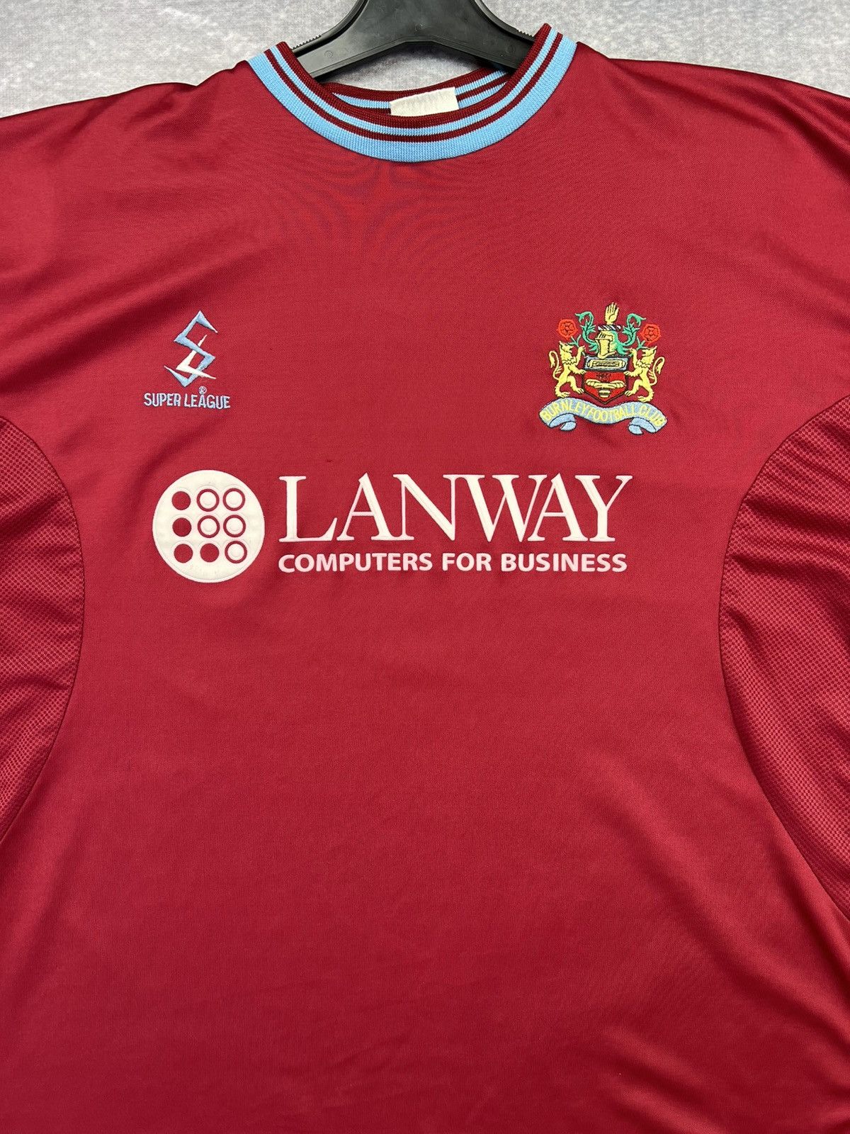 Vintage 2001/02 BURNLEY FC Vintage Super League Home Football Shirt Size US L / EU 52-54 / 3 - 4 Thumbnail