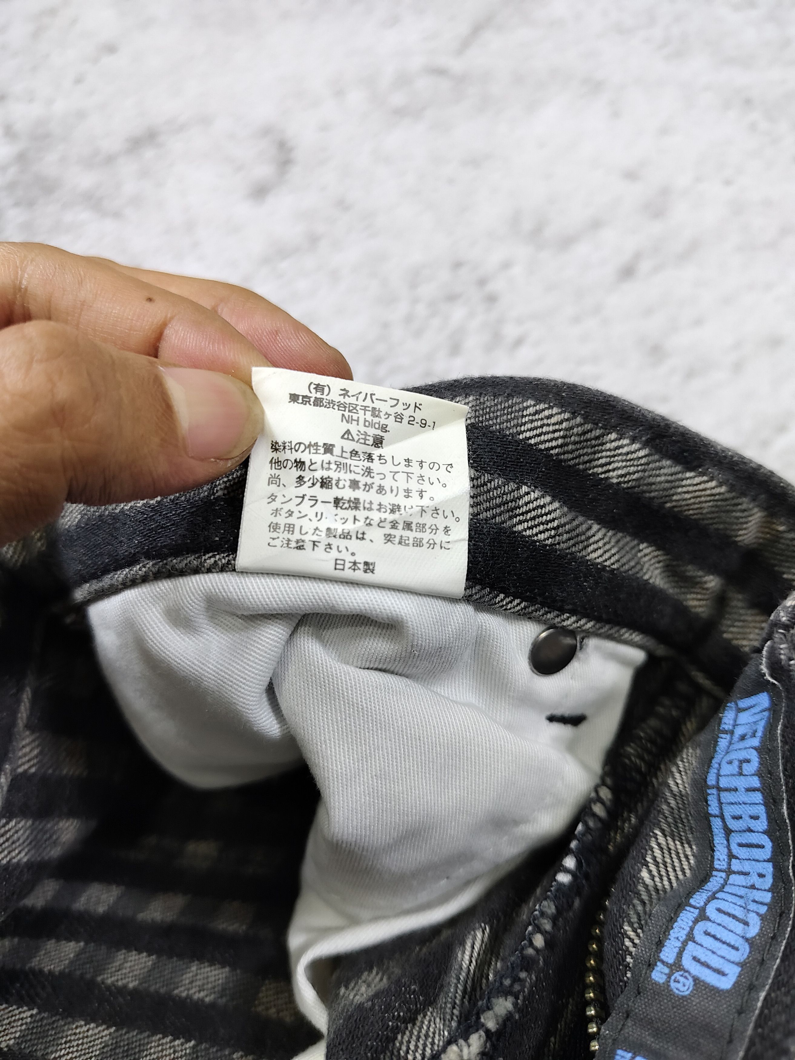 Neighborhood 2000s Neighborhood- Grunge Punk Rock Monochrome Plaid Jeans Size US 30 / EU 46 - 10 Thumbnail