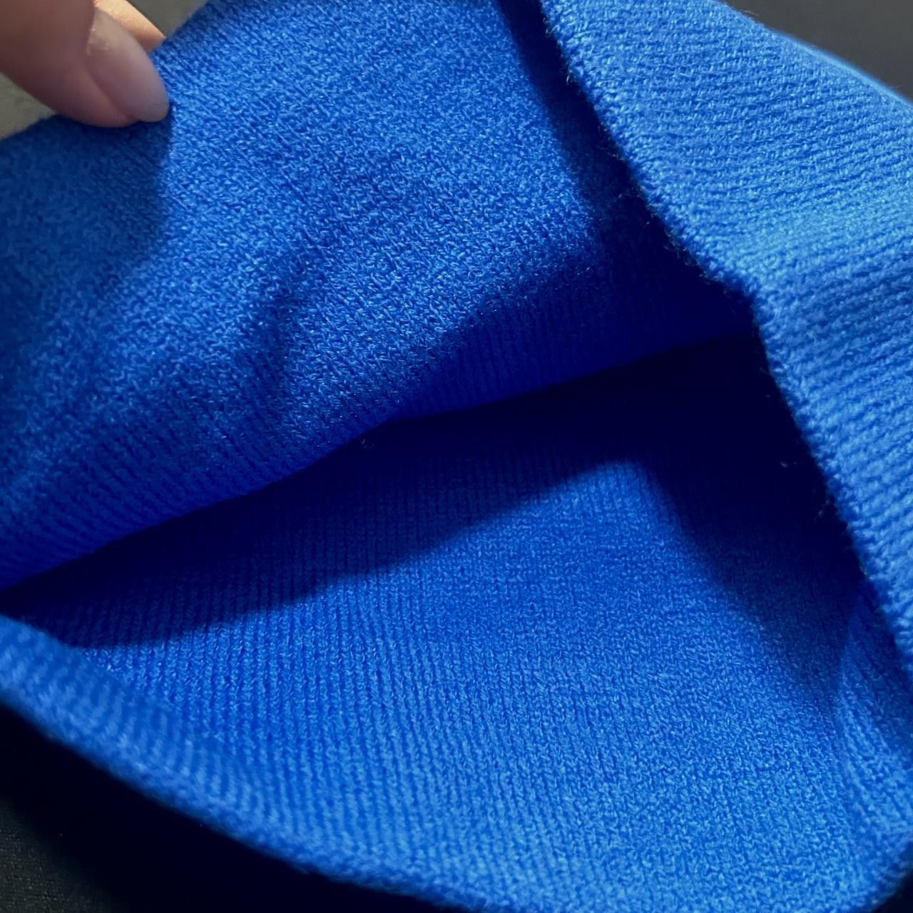 Japanese Brand Rare Woman Sensual Graphic No Cuff Beanie Skully Hat Blue OS Size ONE SIZE - 3 Thumbnail