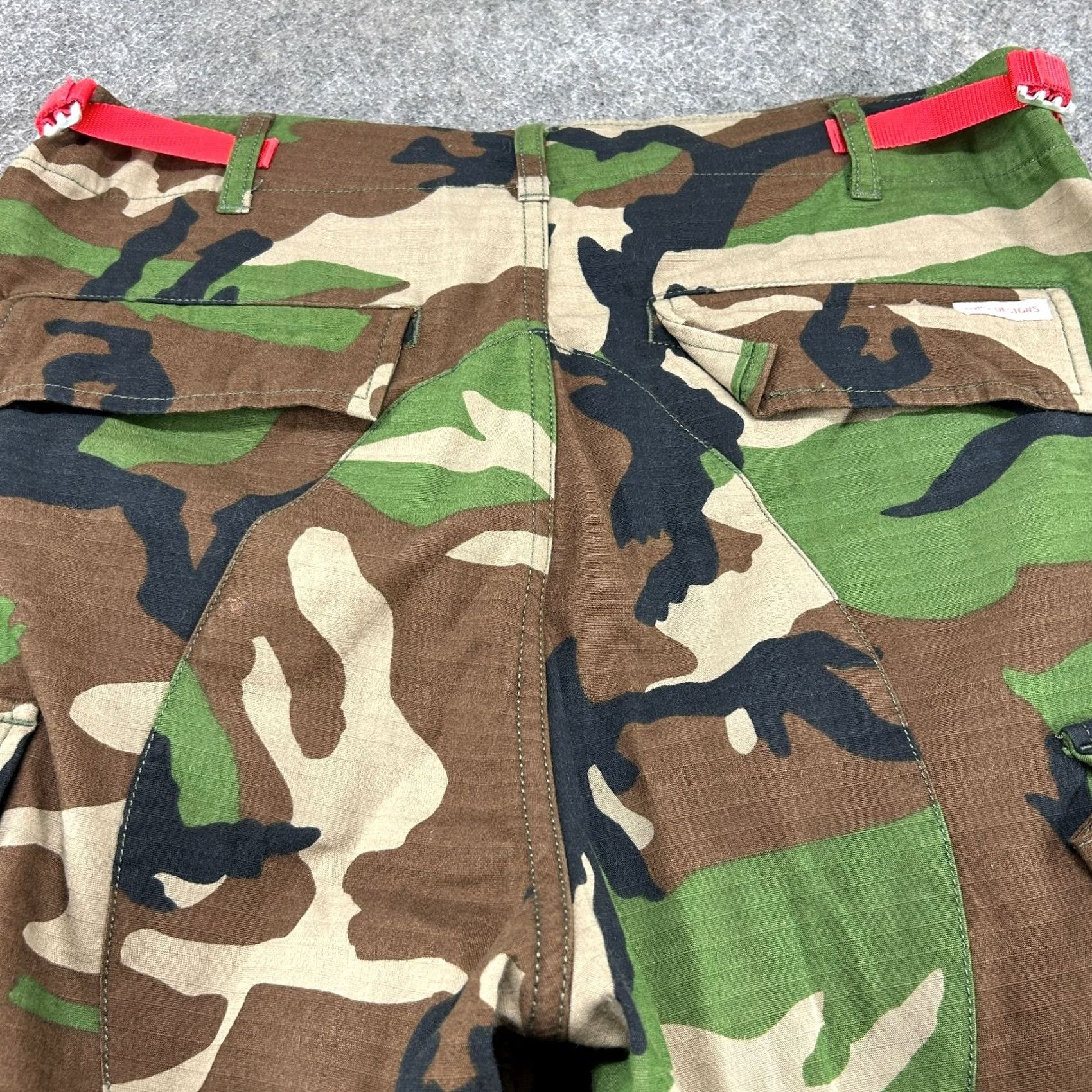 Topo Designs Topo Designs Pants Mens M Woodland Camo Cargo Ripstop Army Military Tactical Regular Straight Pocket Cargo Pants Multicolor Cotton Topo Designs Brand Size US 31 - 6 Thumbnail