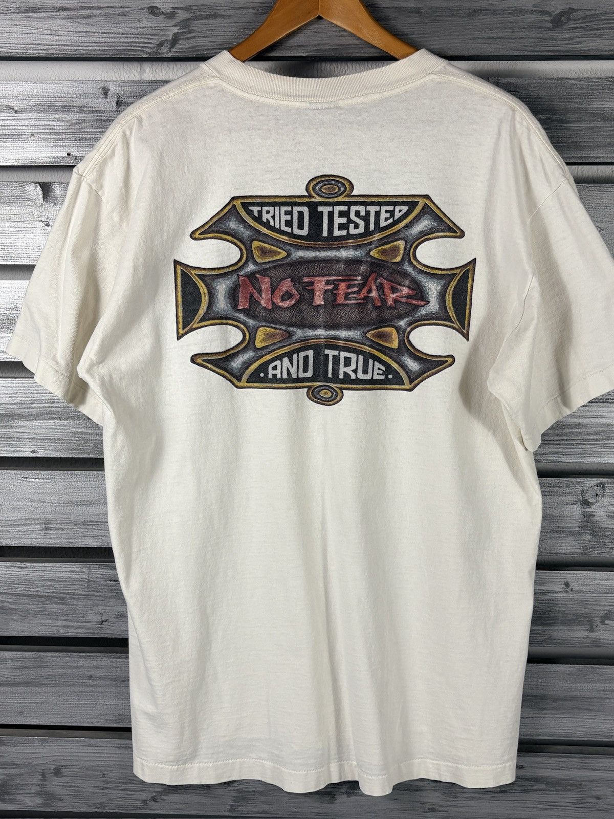 No Fear Vintage 90s No Fear T Shirt Mens XL/L skate thrasher surf Size US L / EU 52-54 / 3 - 2 Thumbnail