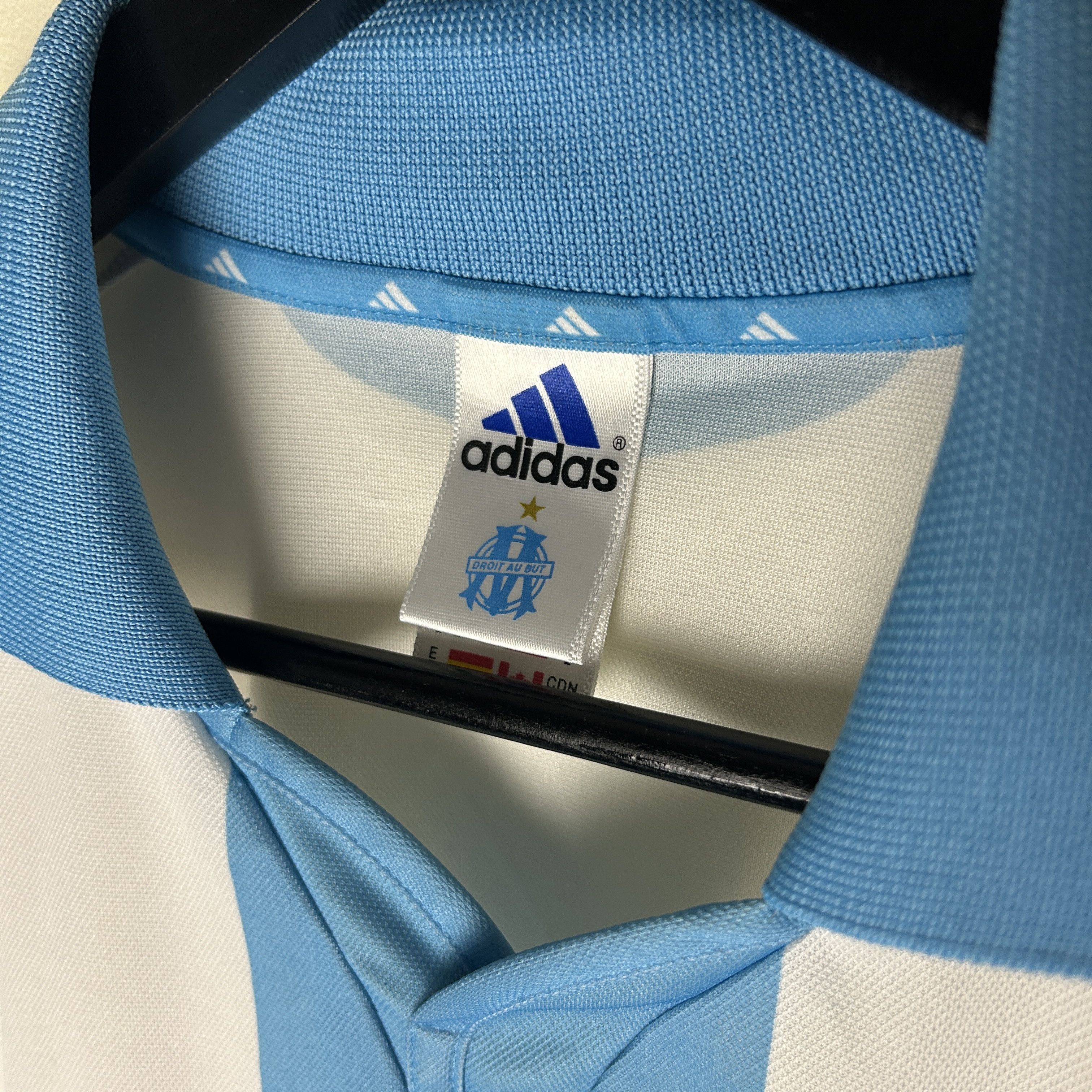 Adidas Vintage Olympique Marseille 2000-01 Home Soccer Jersey Size US L / EU 52-54 / 3 - 7 Thumbnail