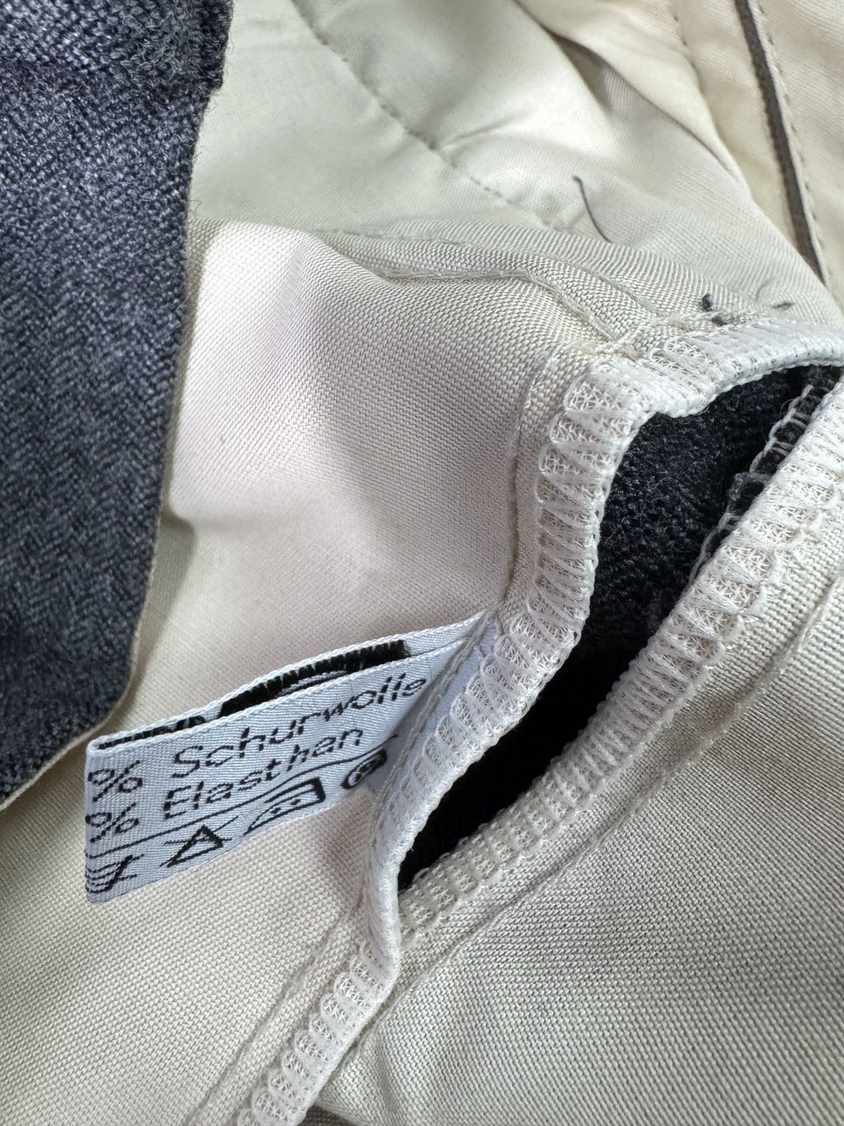 Vintage 1980s Wool Suit Pants Baggy Trousers Blend Balenciaga Rick Size US 33 - 6 Thumbnail