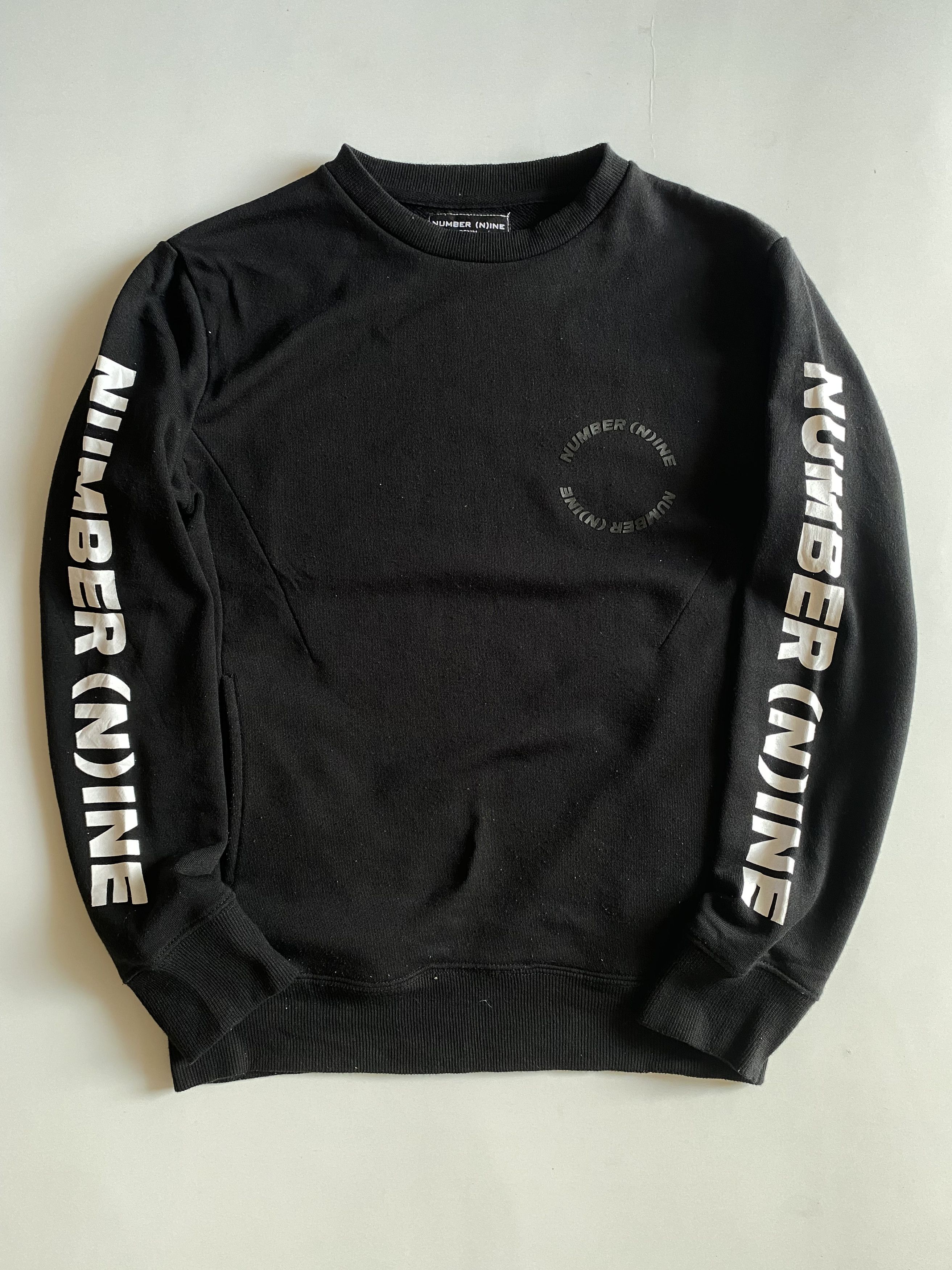 image of Nano Universe x Number N Ine Accept Offer Number Nine Sweatshirts in Black, Men's (Size Small)
