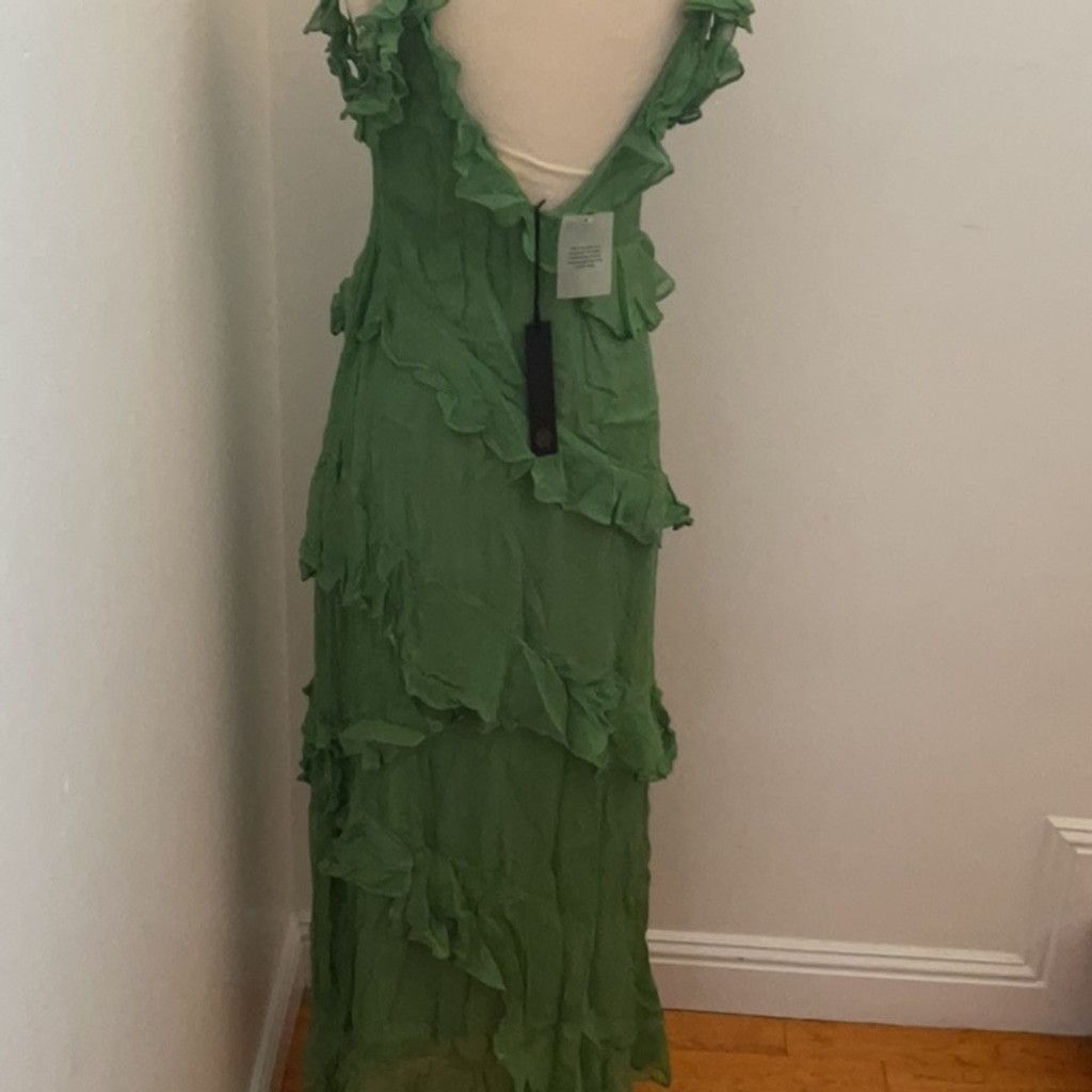 green summer wrap dress Women's Green Aniston Wrap Dress