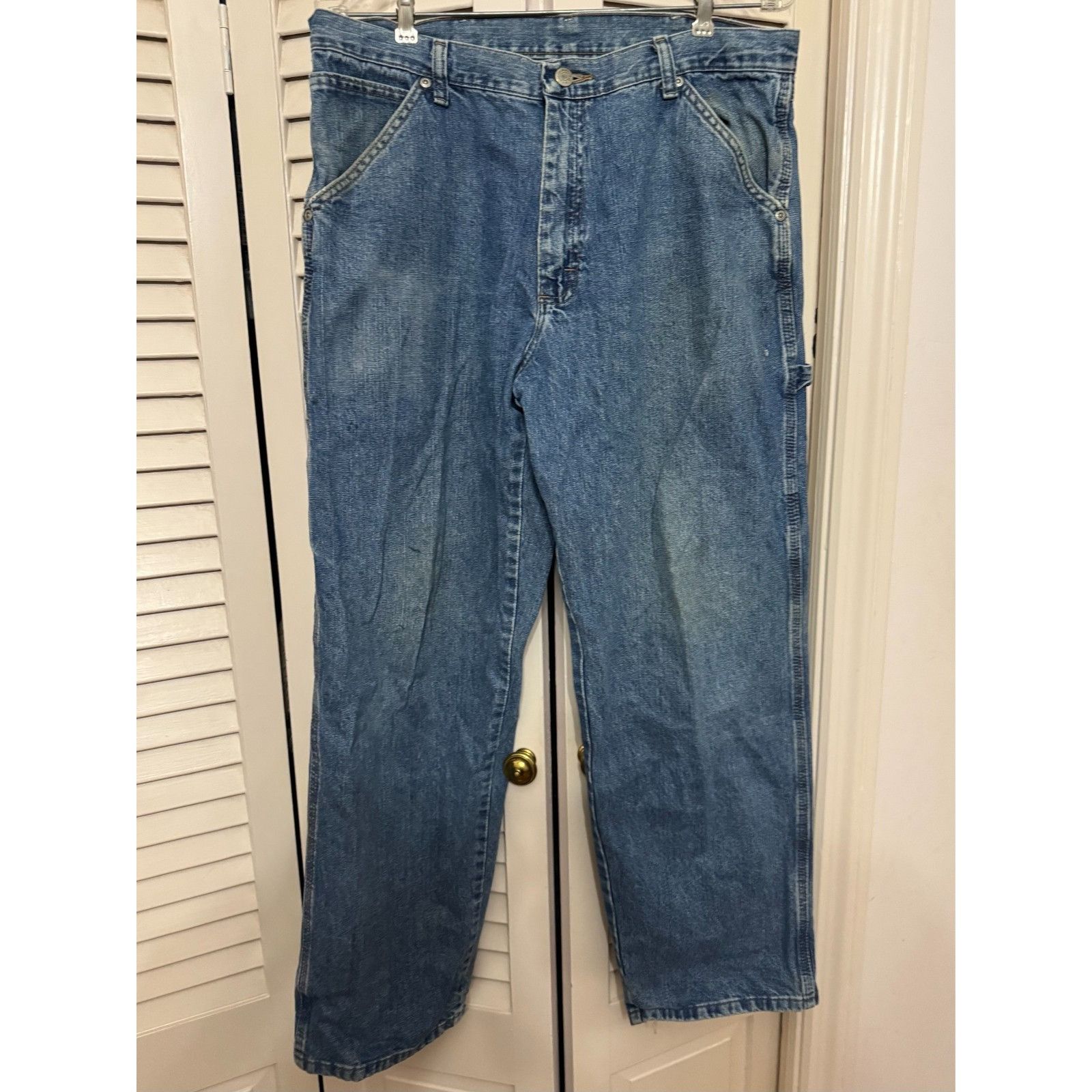 Wrangler Wrangler 34 x 30 Carpenter Men's Denim Jeans Pants Size US 34 / EU 50 - 3 Thumbnail
