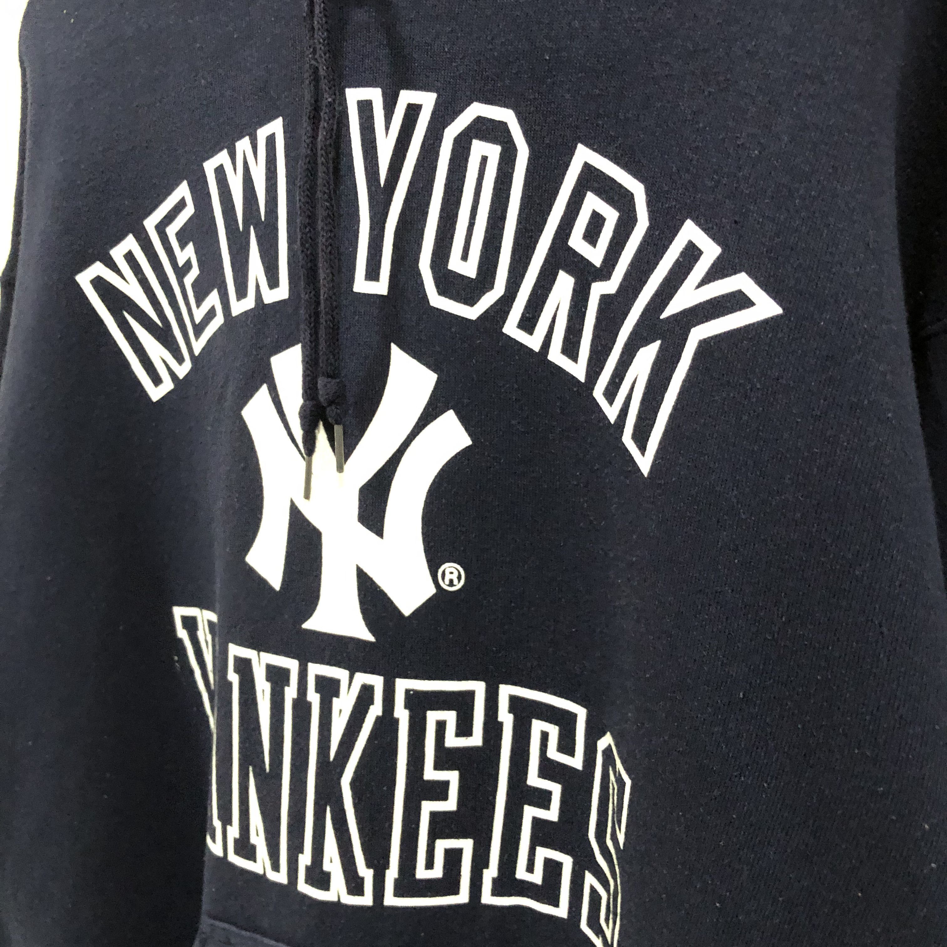 MLB Vintage 90s MLB New York Yankees hoodie pullover Size US L / EU 52-54 / 3 - 6 Thumbnail