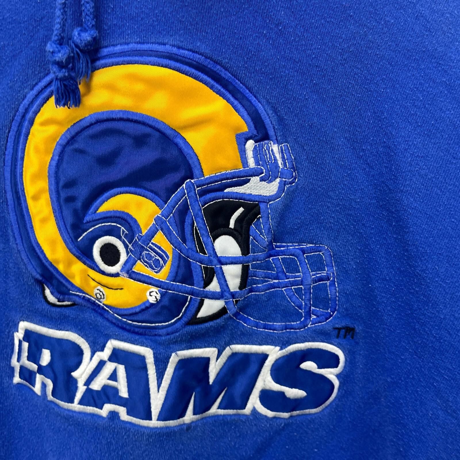 Nutmeg Vintage 90s Los Angeles Rams Nutmeg Hoodie Large Size ONE SIZE - 3 Thumbnail