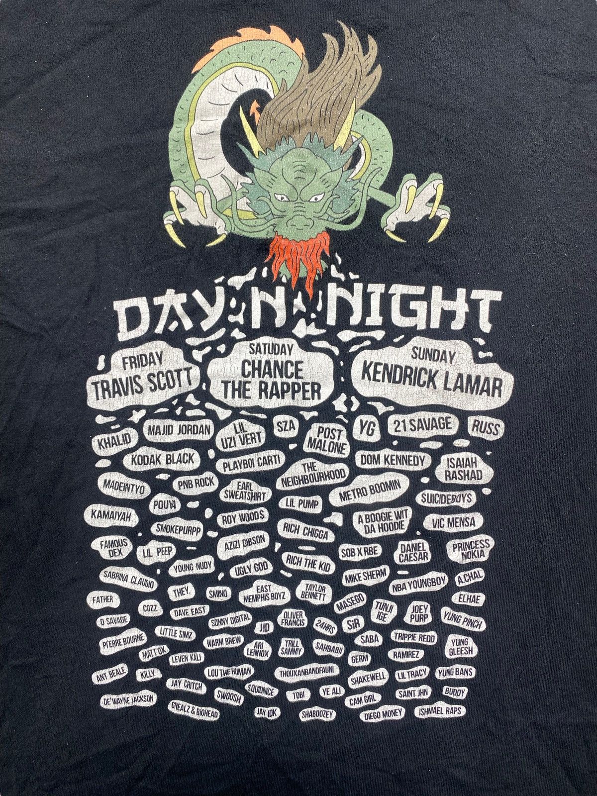 Band Tees VINTAGE BAND TEE DAY NIGHT CONCERT TRAVIS SCOTT KENDRICK TEE Size US S / EU 44-46 / 1 - 8 Thumbnail