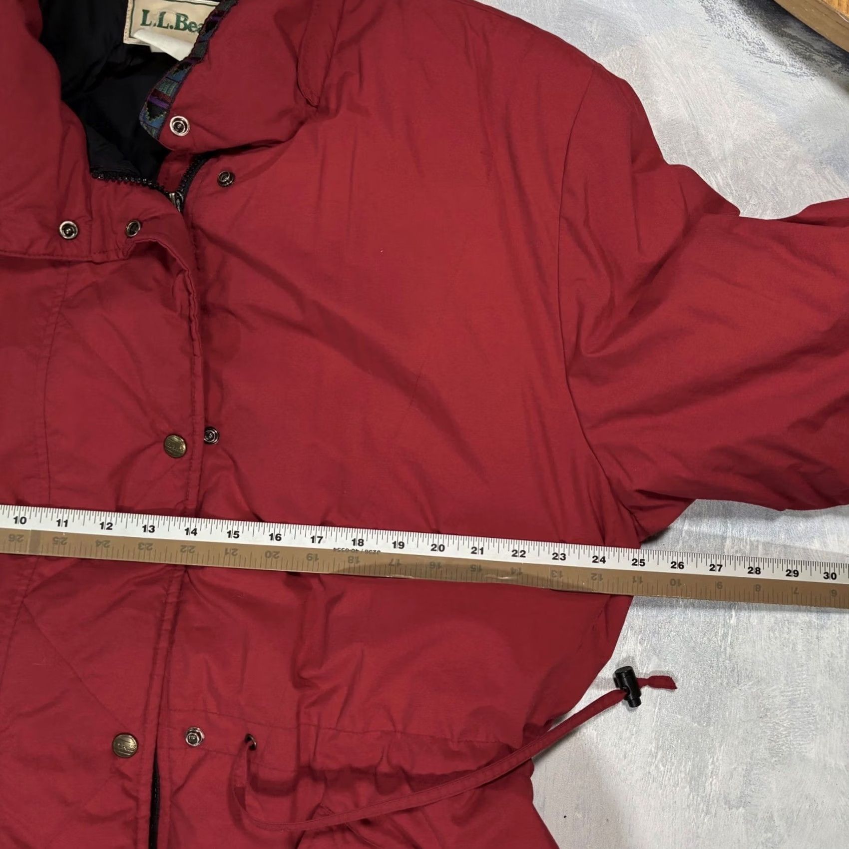 Vintage VINTAGE LLBean Red Quilted Lined Winter Parka Jacket Snap Buttons Women's XL Coat Size XL / US 12-14 / IT 48-50 - 7 Thumbnail