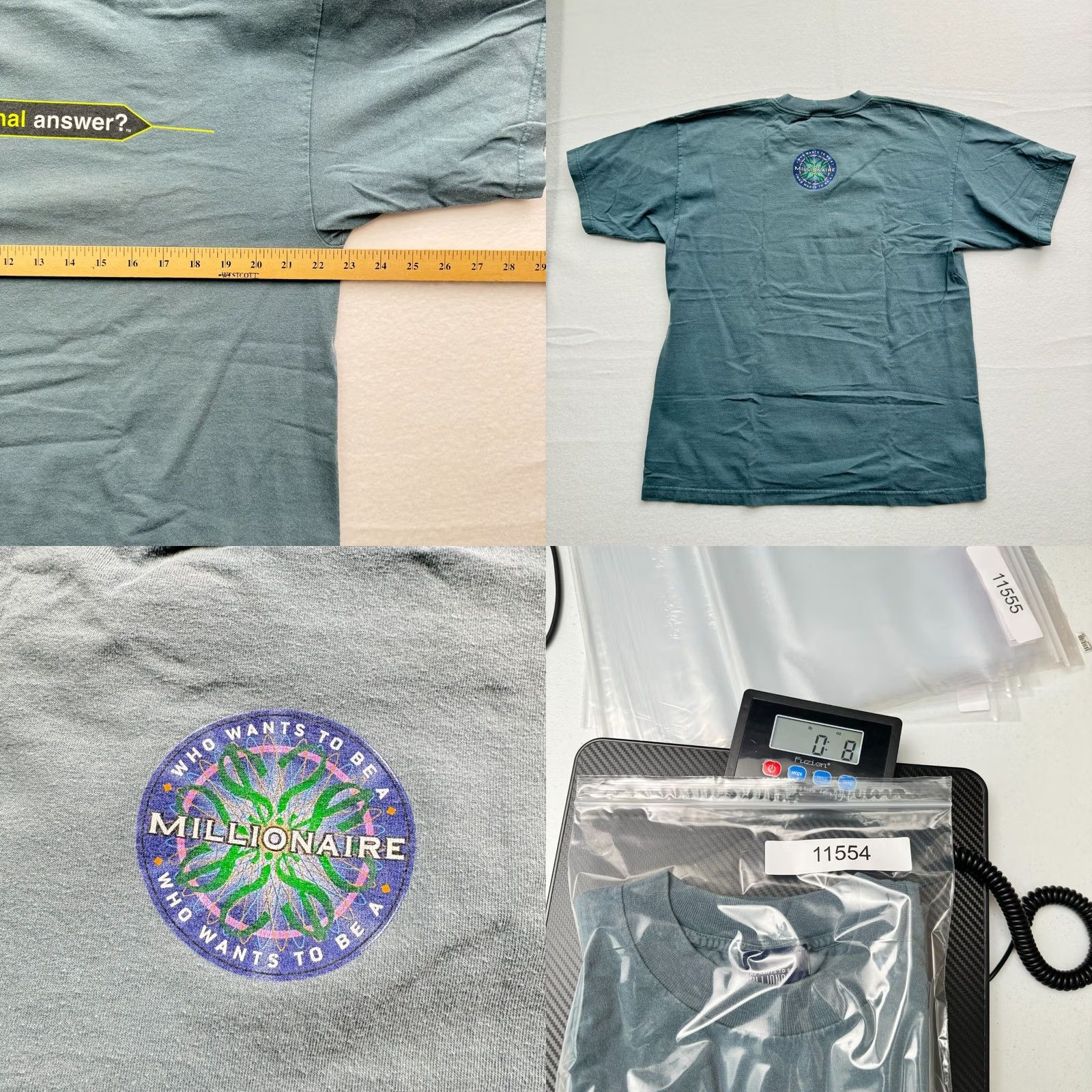 Vintage VINTAGE Who Wants To Be A Millionaire T-Shirt XL Blue Mens Short Sleeve 00s Size US XL / EU 56 / 4 - 8 Thumbnail