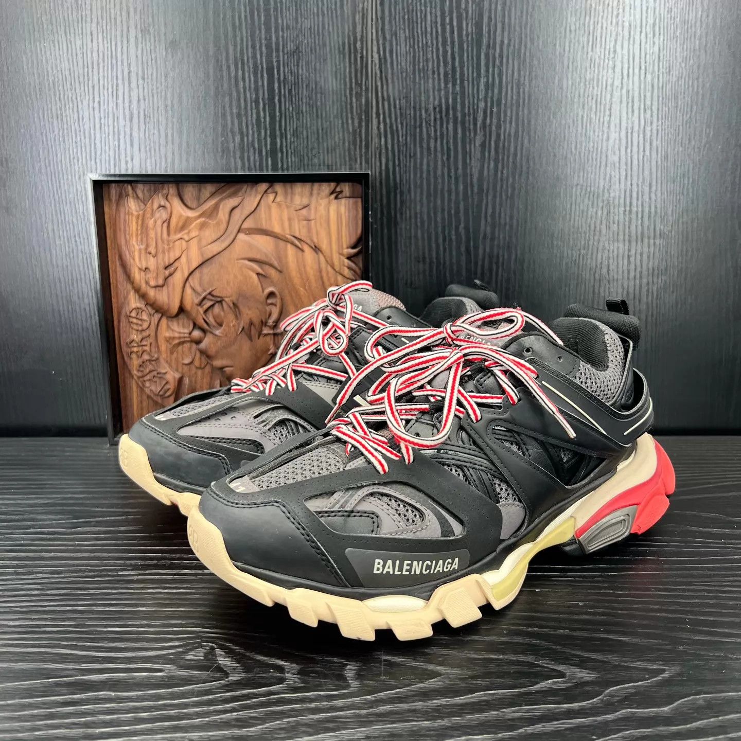 Balenciaga Balenciaga Track Black Red 41 Boxed Sneaker Size US 8 / EU 41 - 1 Thumbnail