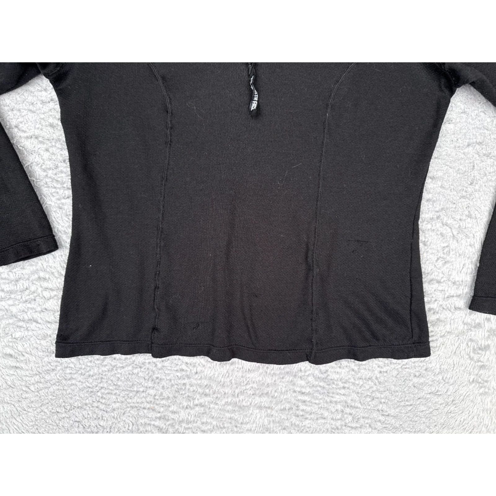 The North Face The North Face Sweatshirt Women M Black 1/4 Zip Long Sleeve Polyester READ Size M / US 6-8 / IT 42-44 - 5 Thumbnail