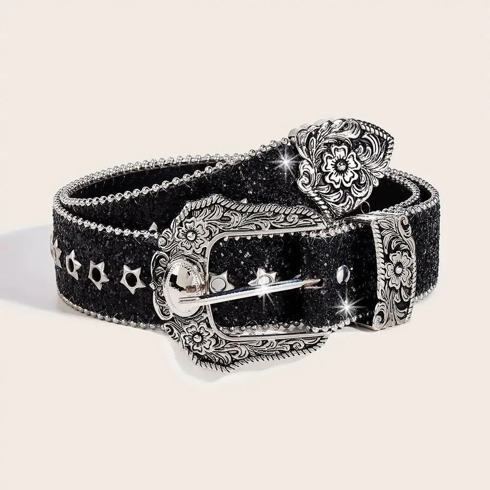 Japanese Brand × Vintage Retro punk rock unisex star stud western belt Size ONE SIZE - 1 Thumbnail