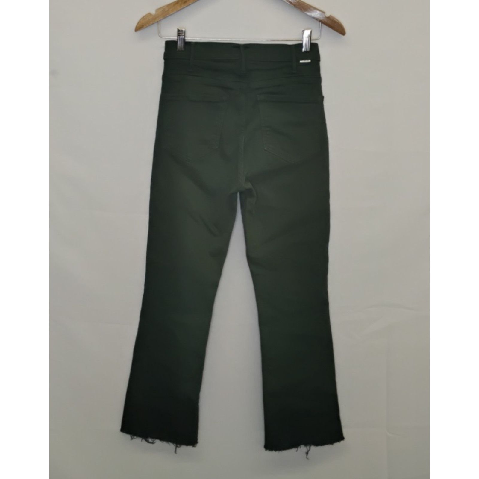 MOTHER Mother The Hustler Ankle Fray Women's 27" Green Distressed Size 27" / US 4 / IT 40 - 3 Thumbnail