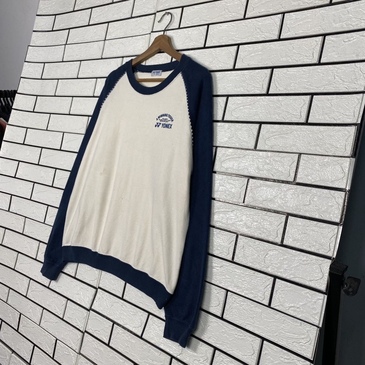 Japanese Brand Vintage Sweatshirt Yonex Big Logo Issey Miyake Size US M / EU 48-50 / 2 - 3 Thumbnail