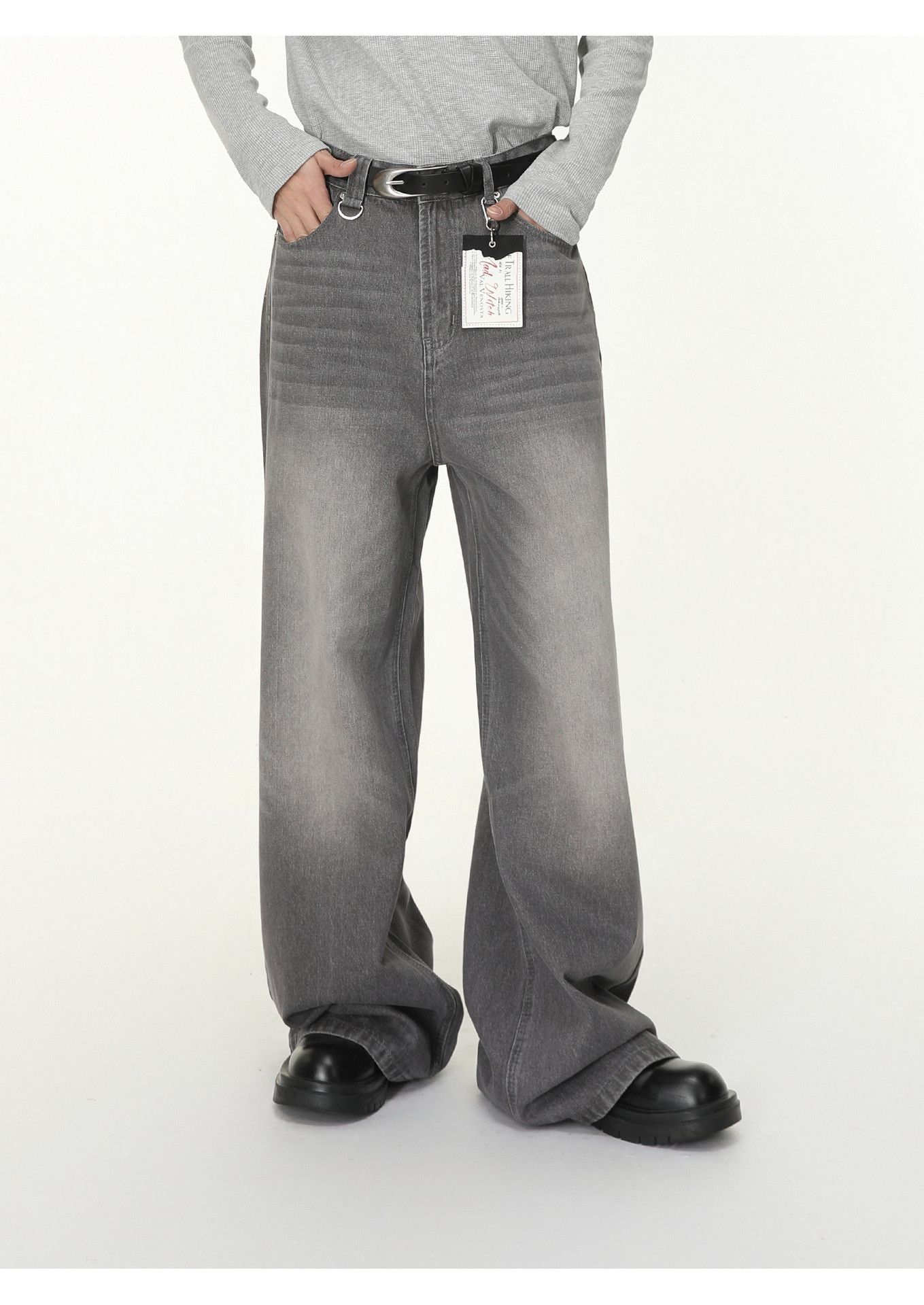 Japanese Brand Japanese retro straight leg distressed loose casual jeans Size US 32 / EU 48 - 2 Thumbnail