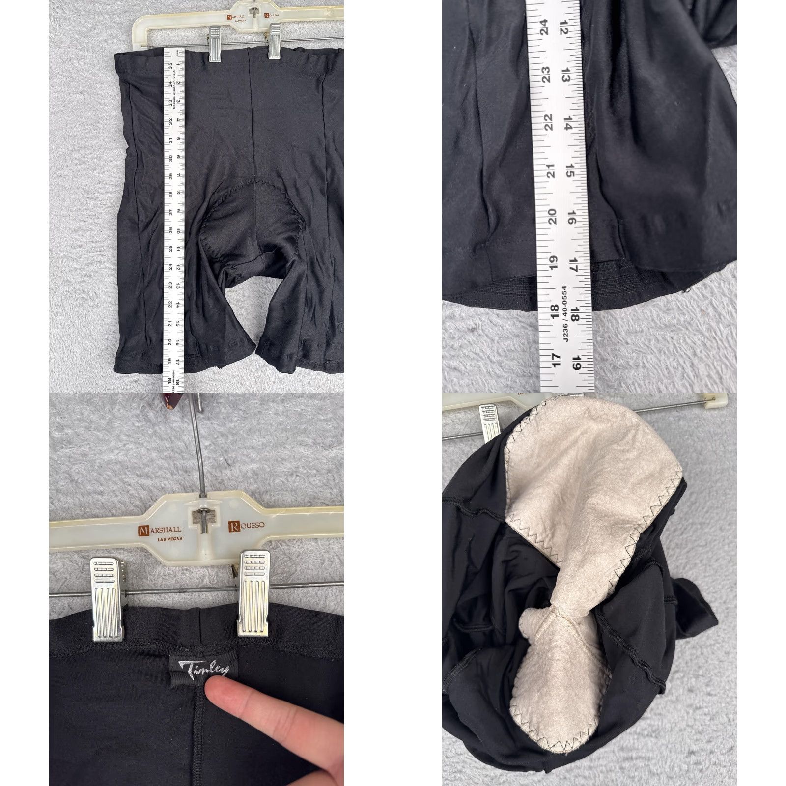 Vintage Tinley Cycling Bike Shorts Mens XL Black Padded Chamois Athletic Activewear Size US 36 / EU 52 - 8 Thumbnail