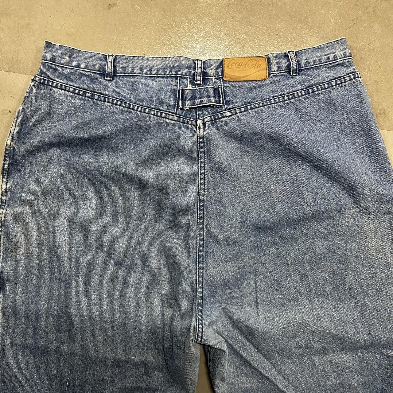 Coca Cola × Vintage Vintage Y2K Baggy Rare Coca Cola Medium wash Denim Jeans! Size US 38 / EU 54 - 7 Thumbnail
