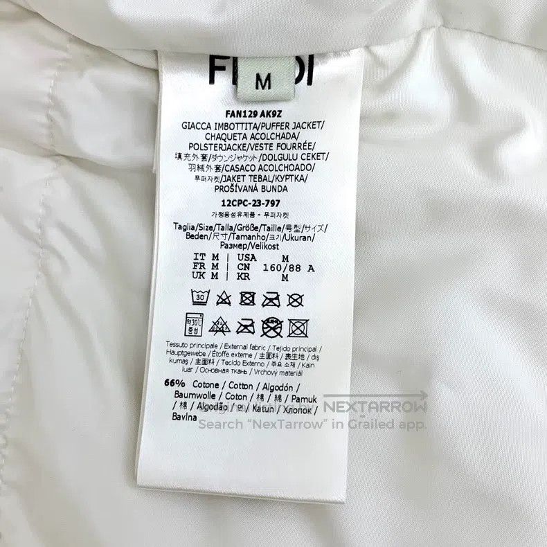 Fendi Fendi White Logo Letter Printed Hooded Long Sleeve Cotton Size M / US 6-8 / IT 42-44 - 7 Thumbnail