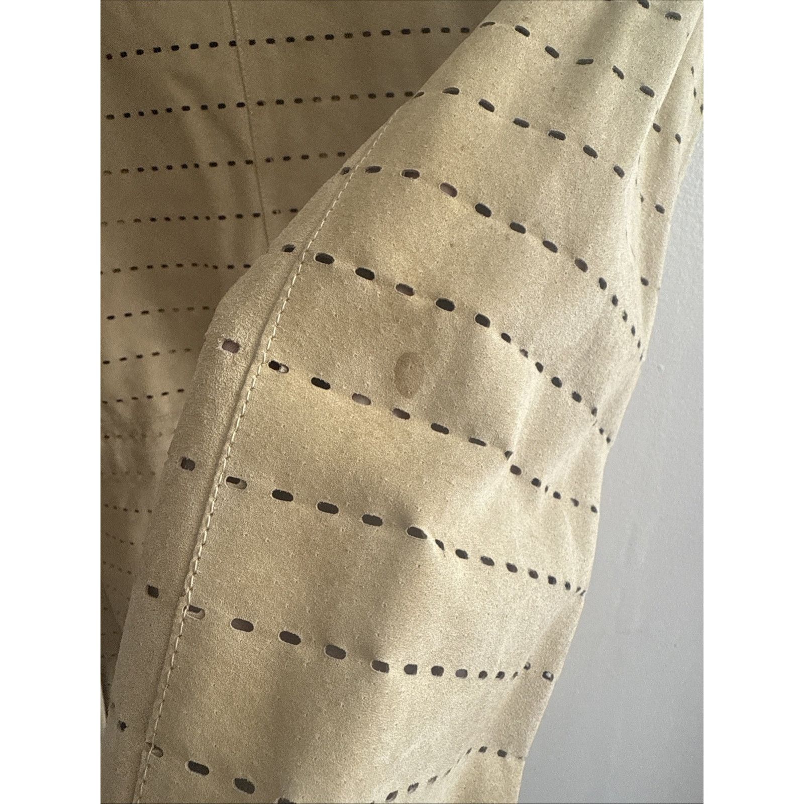 Fendi Fendi Perforated Suede Monogram Leather Unisex Jacket Size L / US 10 / IT 46 - 6 Thumbnail