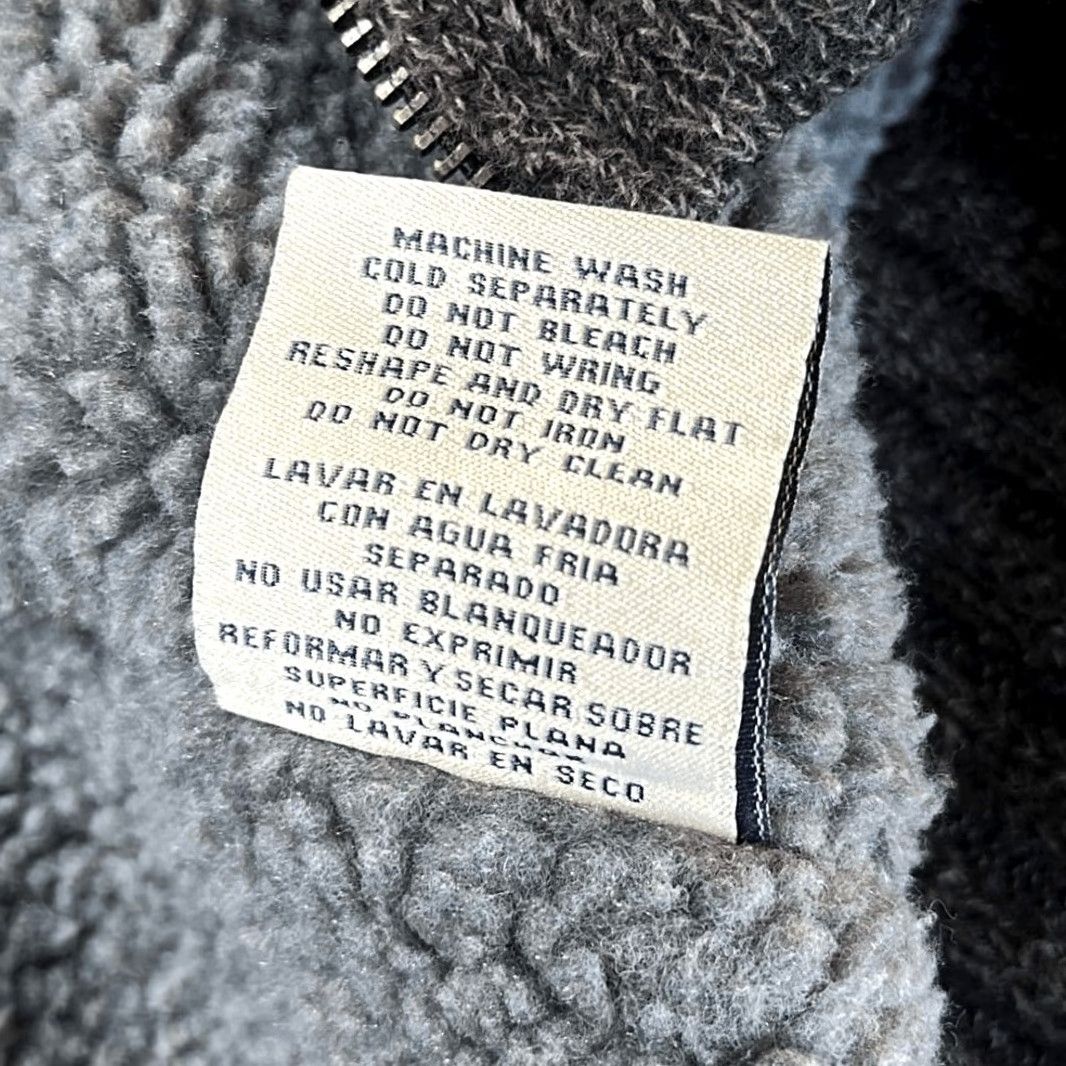 Vintage VINTAGE Boston Traders Sweater Mens M Full Zip Cable Knit Sherpa Lined Gray Jacket Size US M / EU 48-50 / 2 - 7 Thumbnail