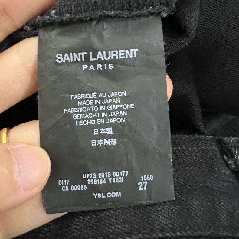 Saint Laurent Paris Saint Laurent Paris Black Skinny Jeans 2505-Nextarrow Size US 27 - 4 Thumbnail