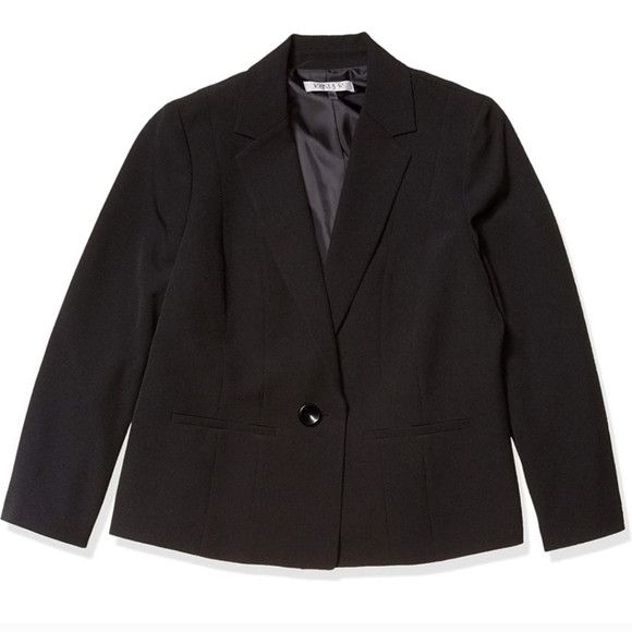 Kasper Single Button Double Slit Pocket Long Slv Blazer Sz 20W Work Size 3XL / US 20-22 - 6 Thumbnail