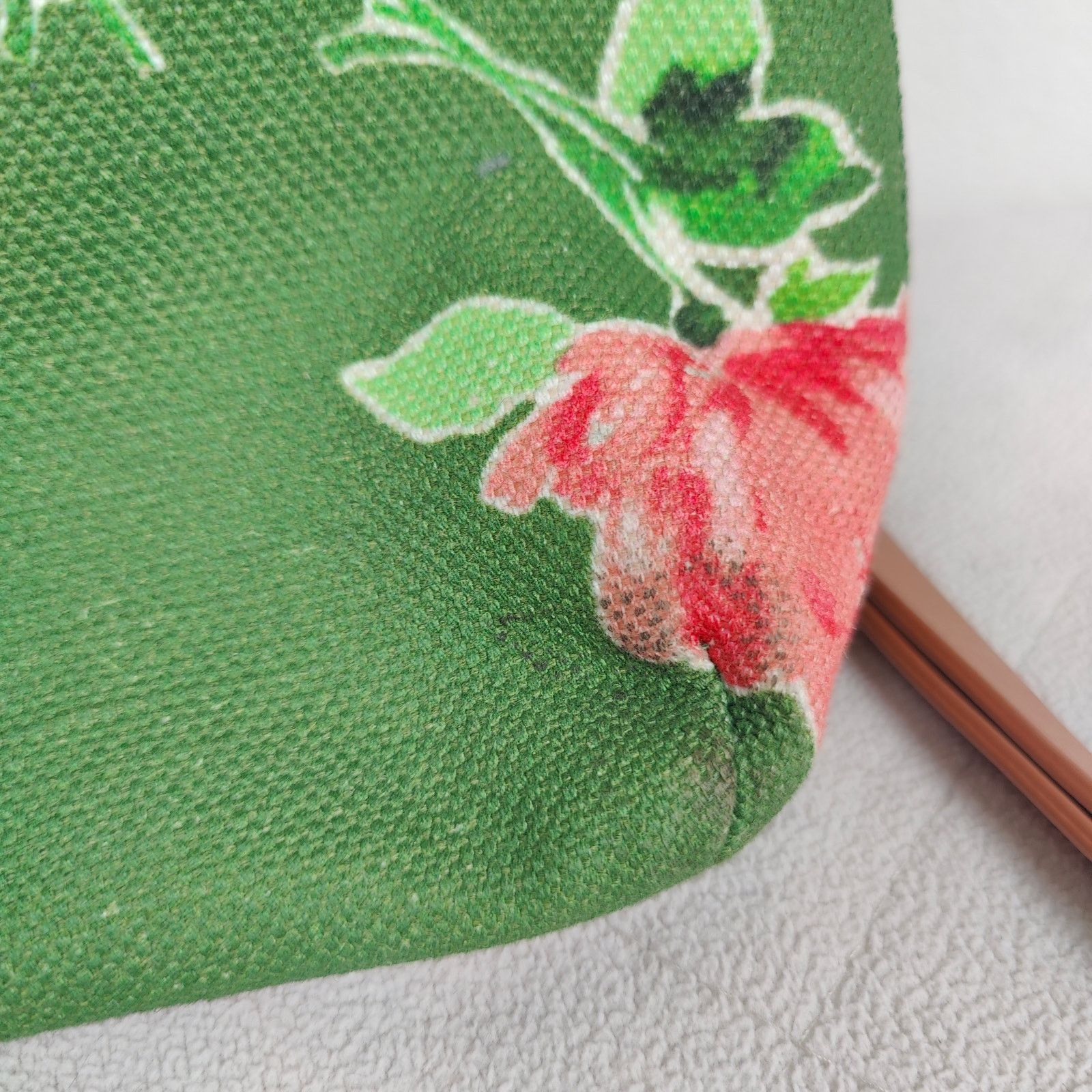 Kate Spade Kate Spade Floral Canvas Bag Green Top Handle Shoulder Strap Size ONE SIZE - 6 Thumbnail