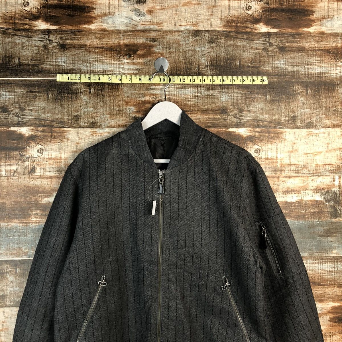 GU GU Grey Bombers Jacket #A1298 Size US L / EU 52-54 / 3 - 2 Thumbnail