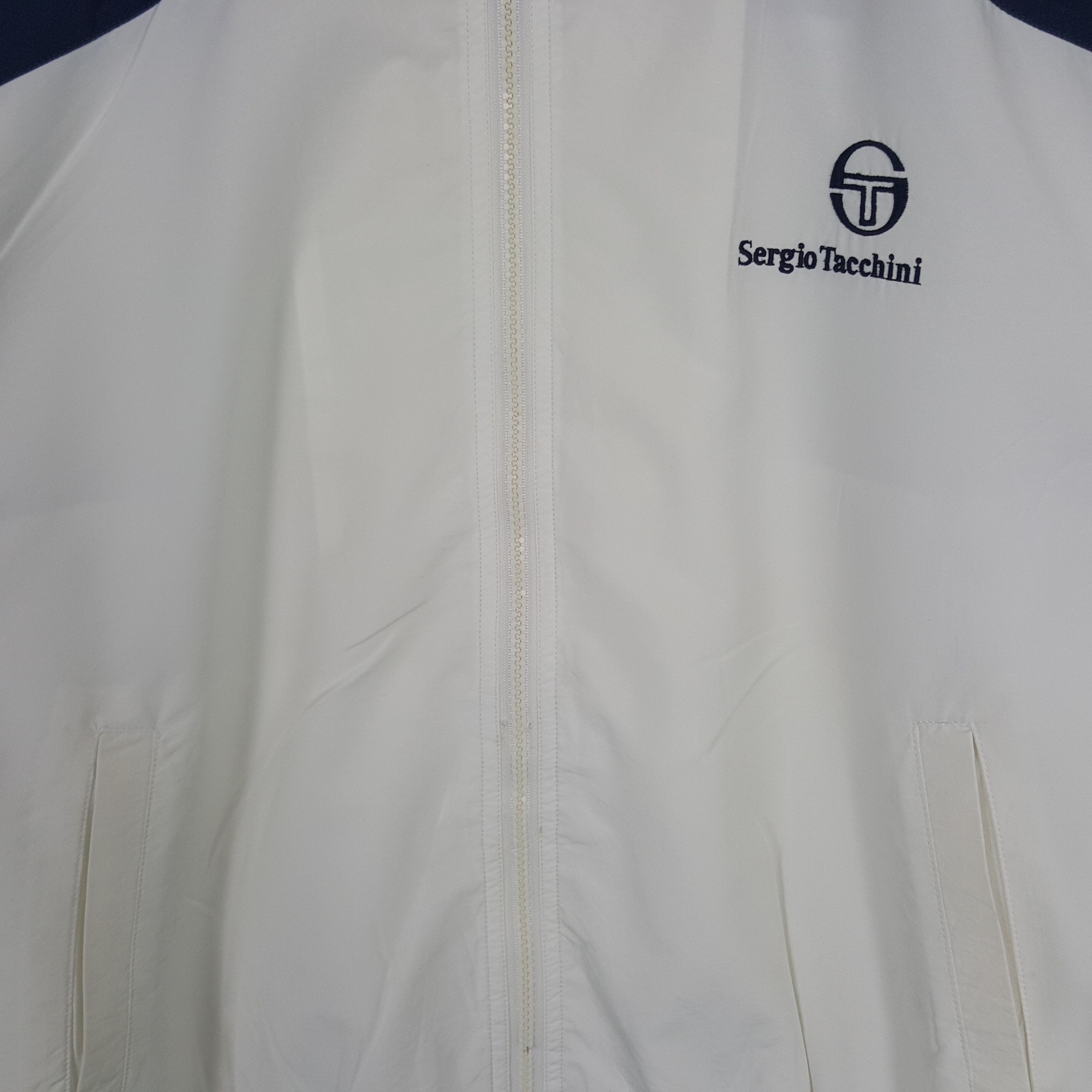 Sergio Tacchini × Vintage Vintage Sergio Tacchini Sports Style Windbreaker Jacket Size US L / EU 52-54 / 3 - 4 Thumbnail