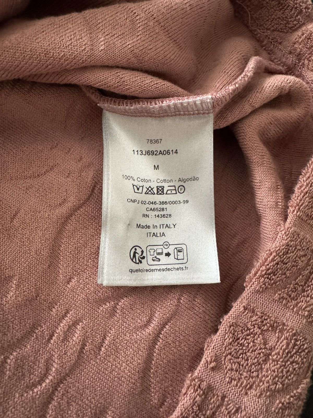 Christian Dior Monsieur × Dior Dior toweling t shirt size medium Size US M / EU 48-50 / 2 - 10 Thumbnail