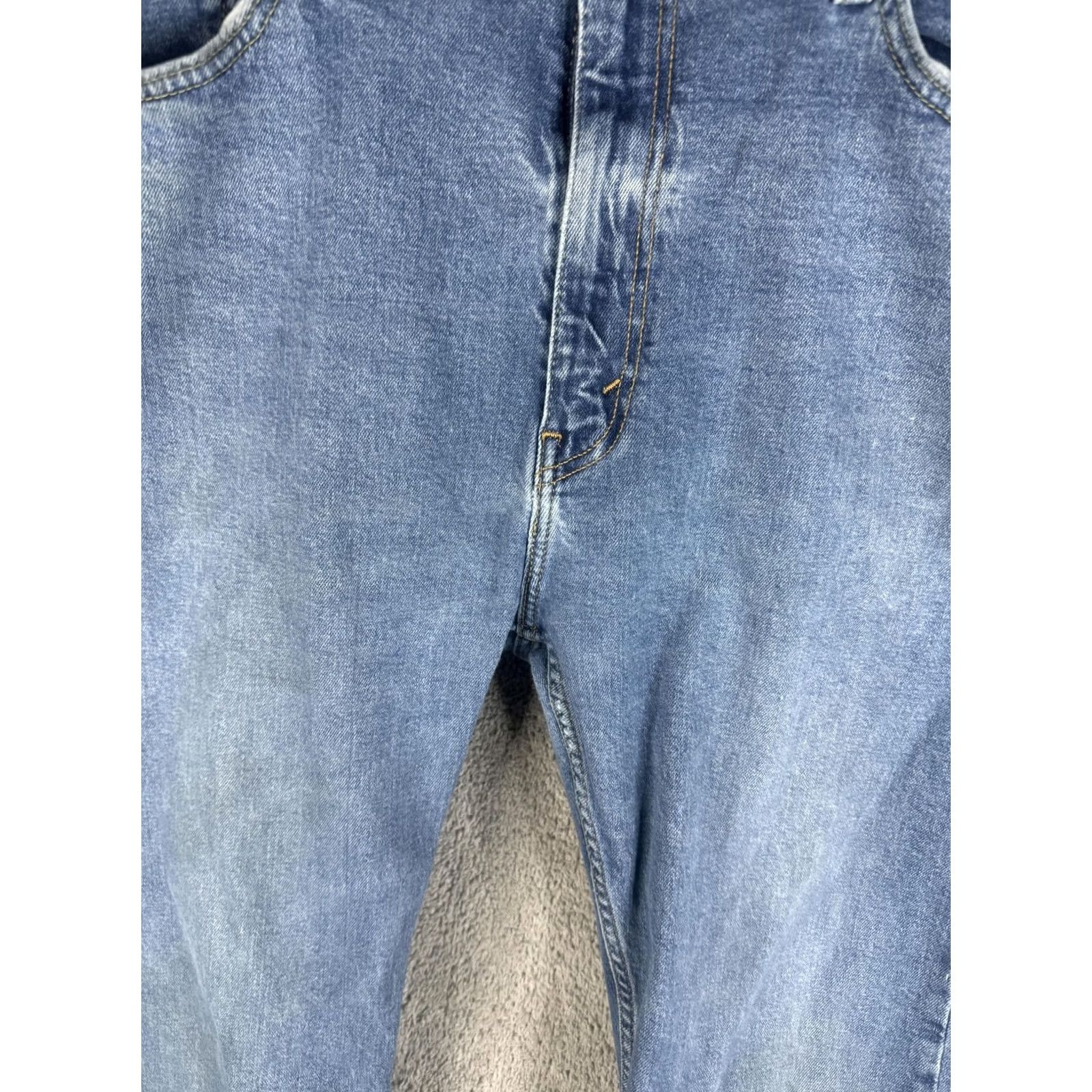 Levi's Levi's 505 Jeans Mens 40x32 Blue Denim Straight Regular WaterLess Pocket Zip Fly 5-Pocket Straight Leg Denim Jeans Mens Regular Fit Size US 40 / EU 56 - 5 Thumbnail
