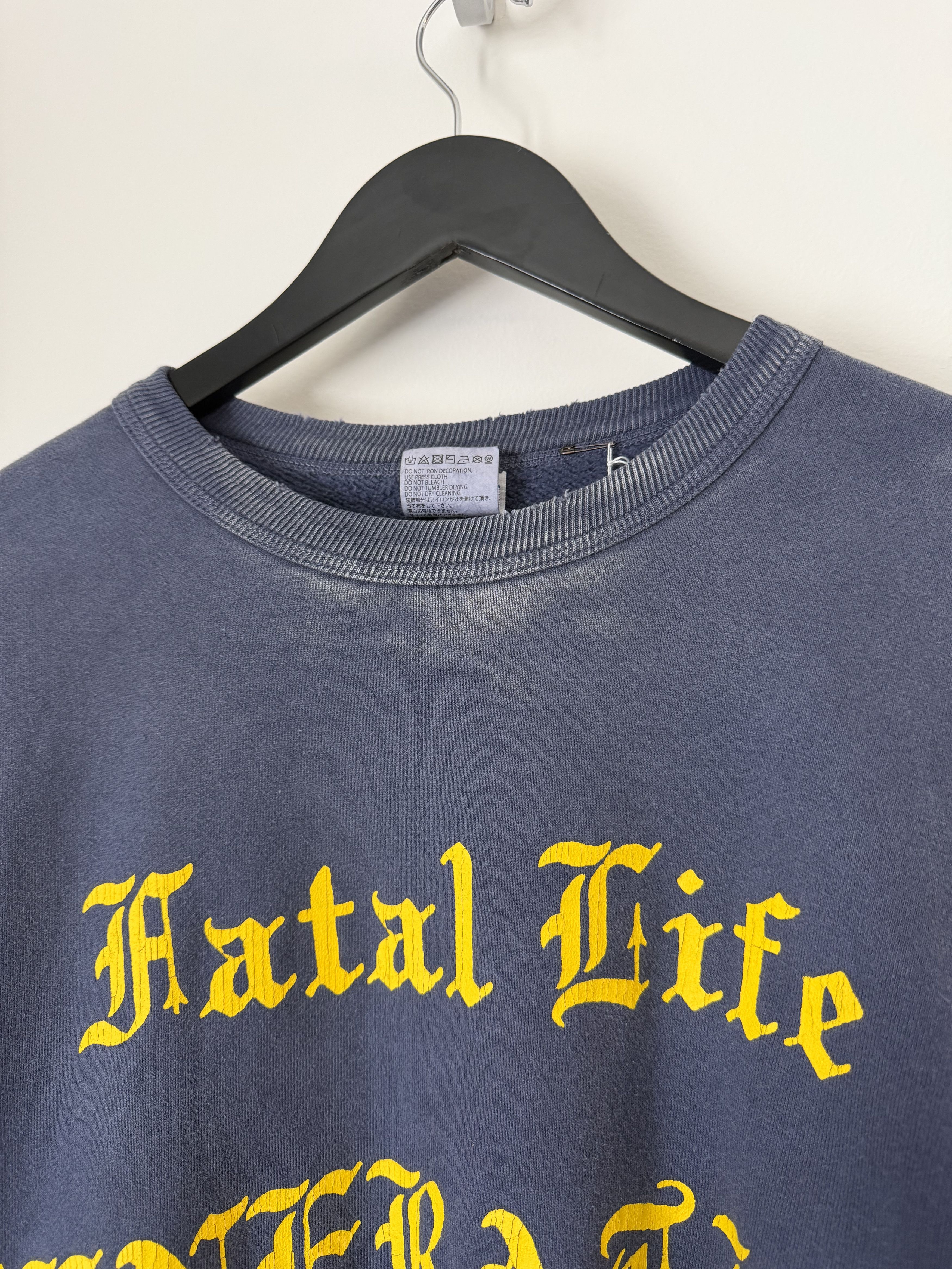 Saint Michael Saint Michael Fatal Life Crewneck Sweatshirt in Navy Size US L / EU 52-54 / 3 - 2 Thumbnail